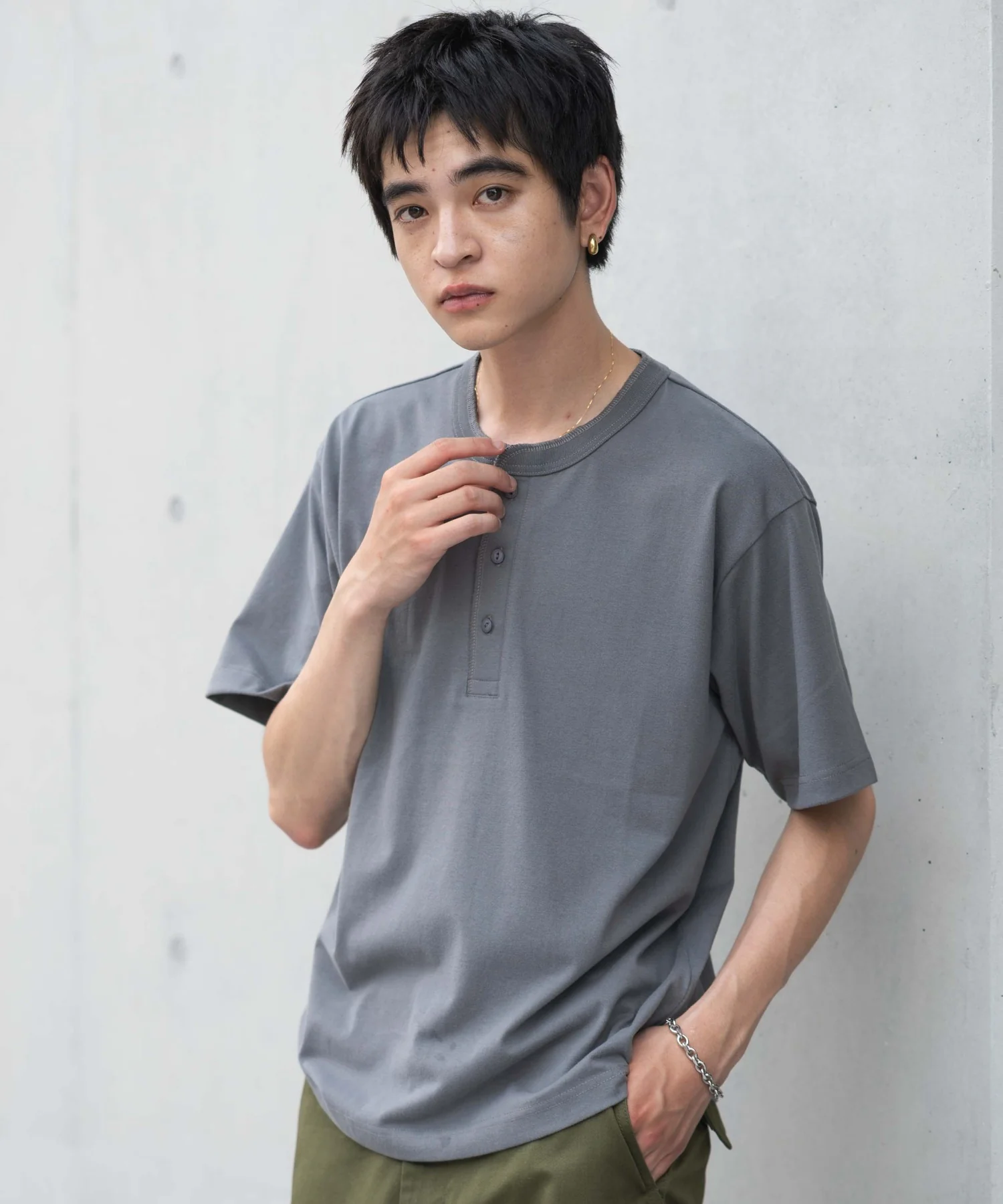 リラックスフィットヘンリーネックT（SS） - Image 30