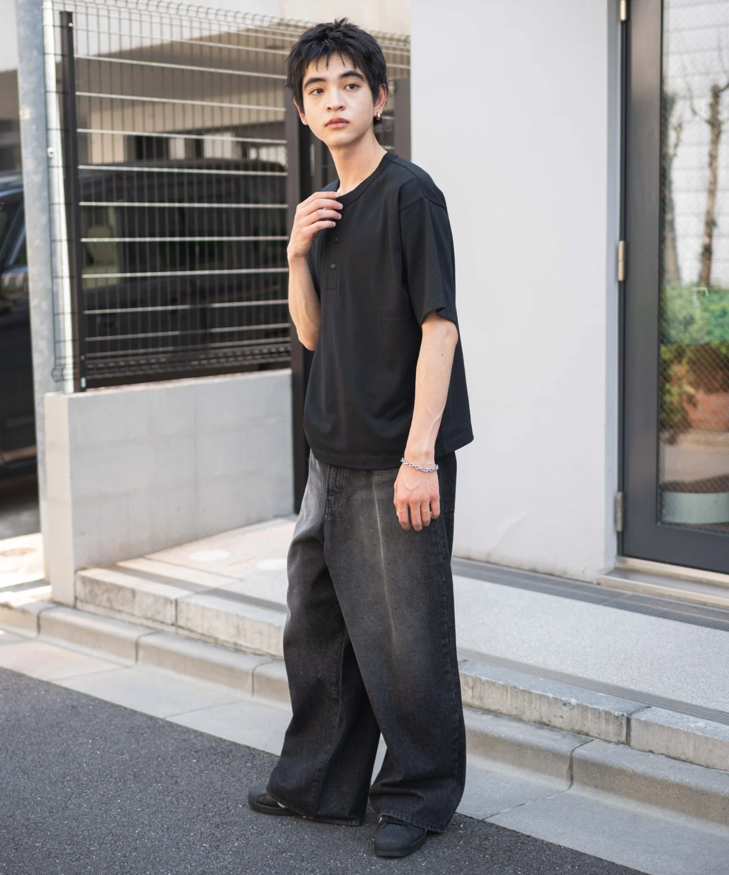 リラックスフィットヘンリーネックT（SS） - Image 6