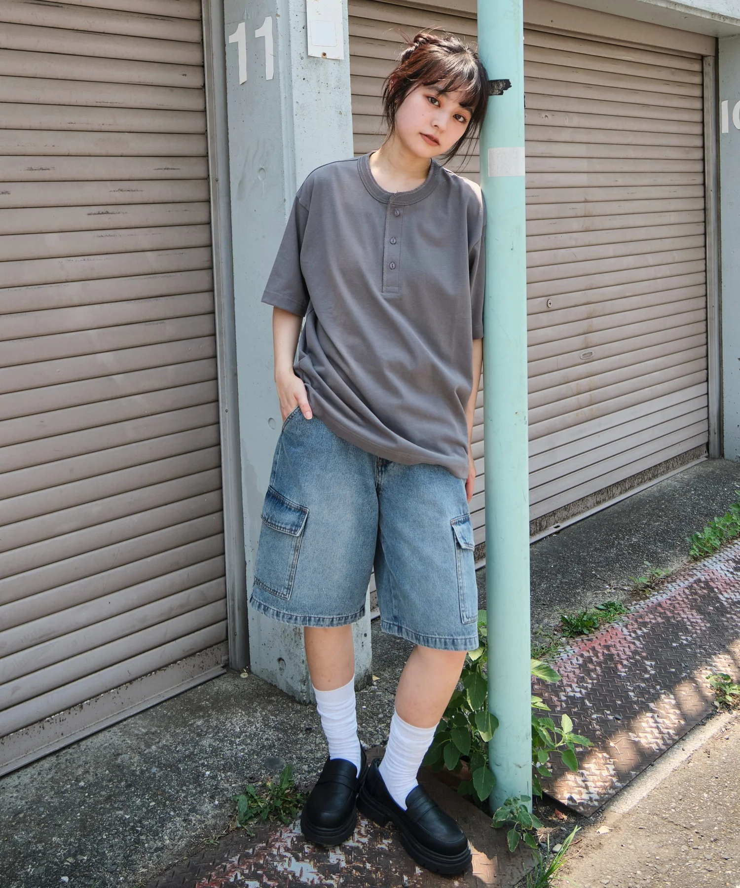 リラックスフィットヘンリーネックT（SS） - Image 8