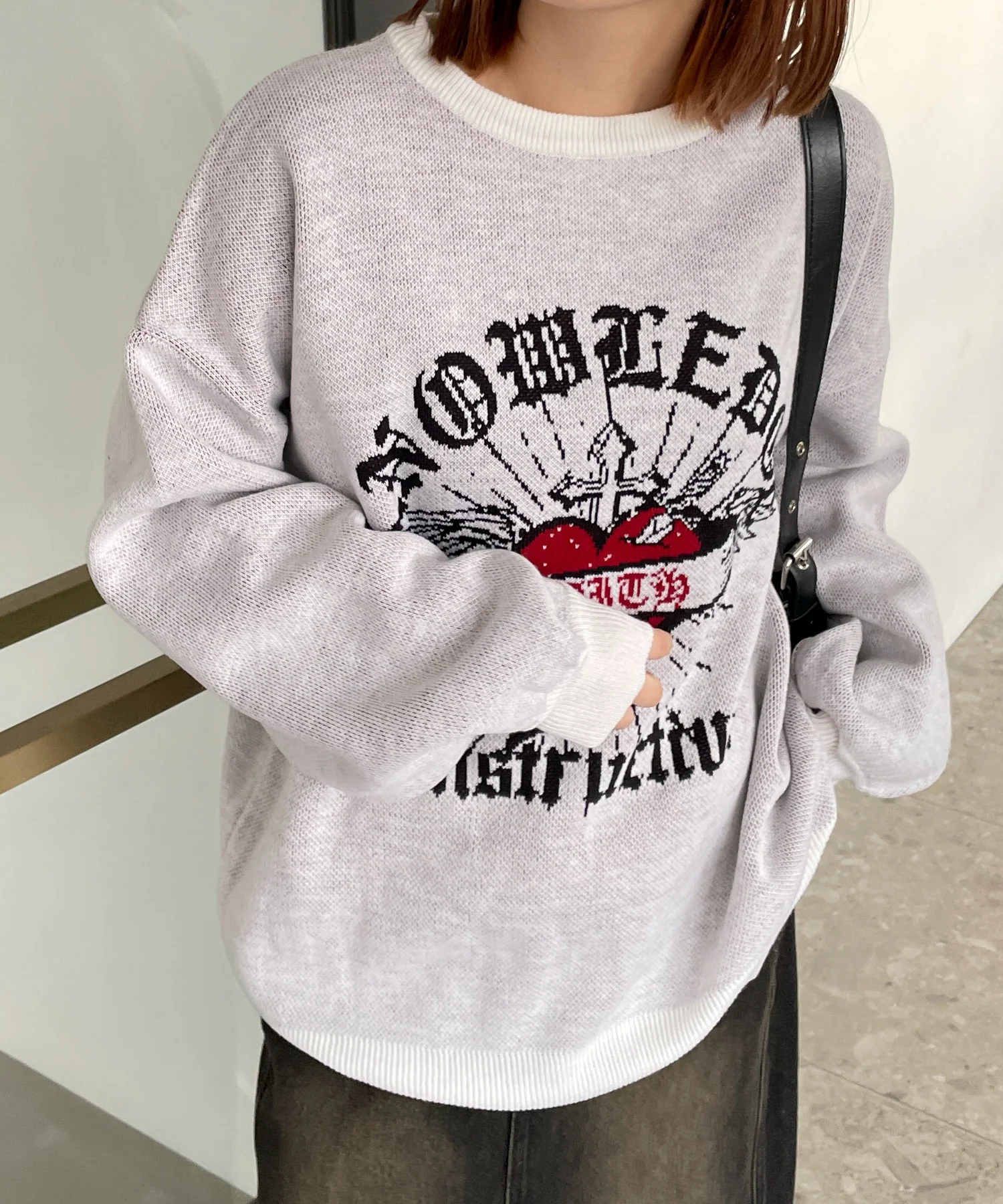 グラフィックBIGニットプルオーバー - Image 14