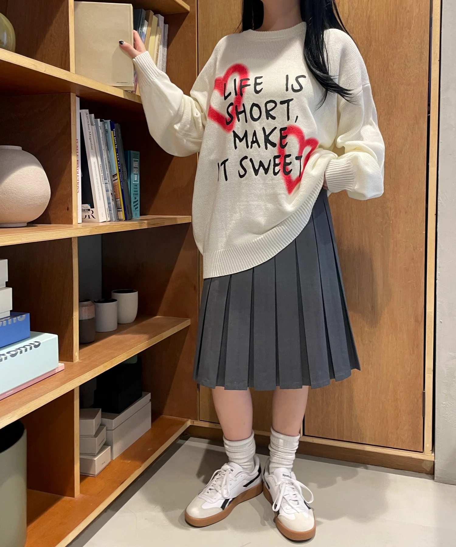 グラフィックBIGニットプルオーバー - Image 26