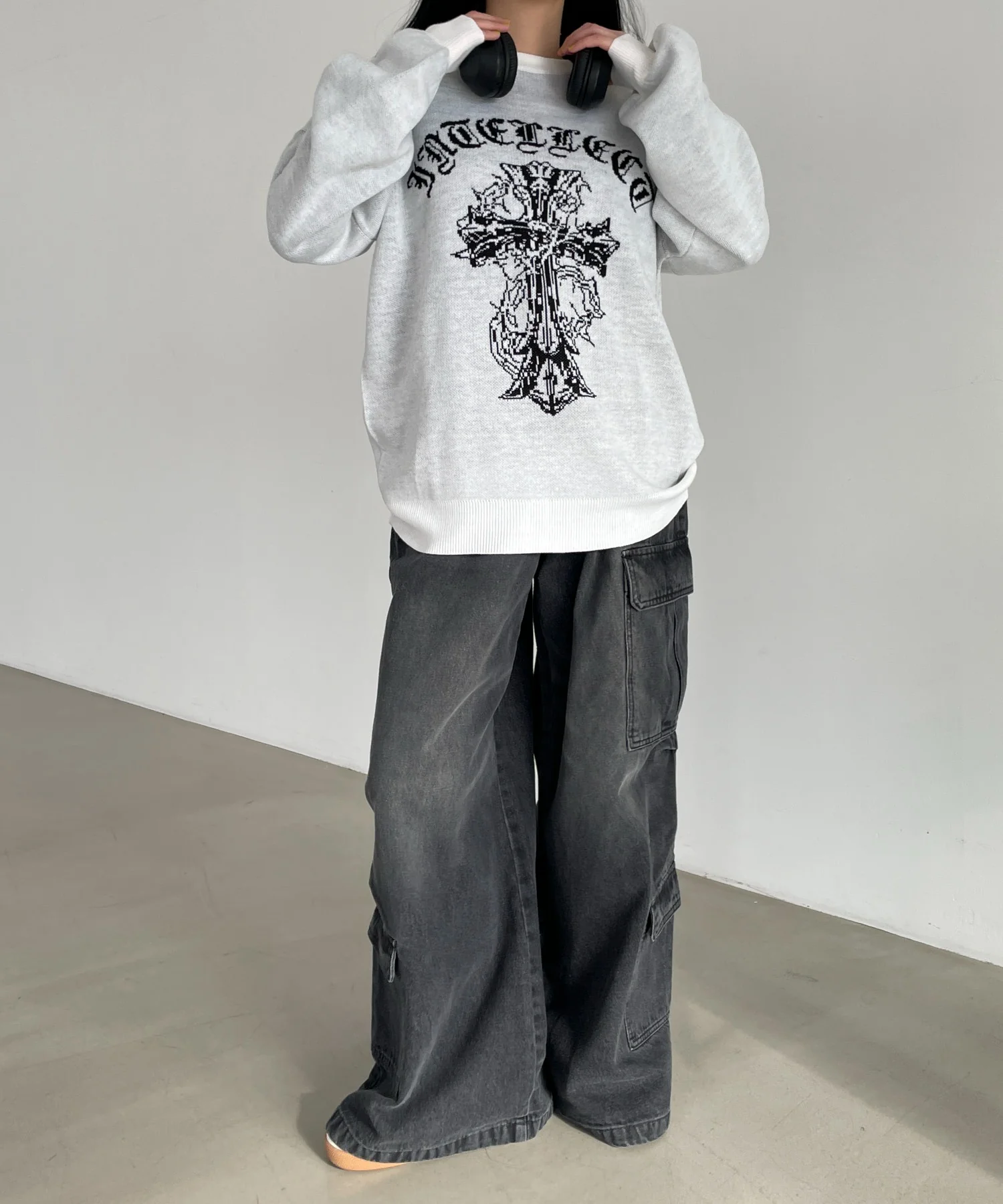 グラフィックBIGニットプルオーバー - Image 28