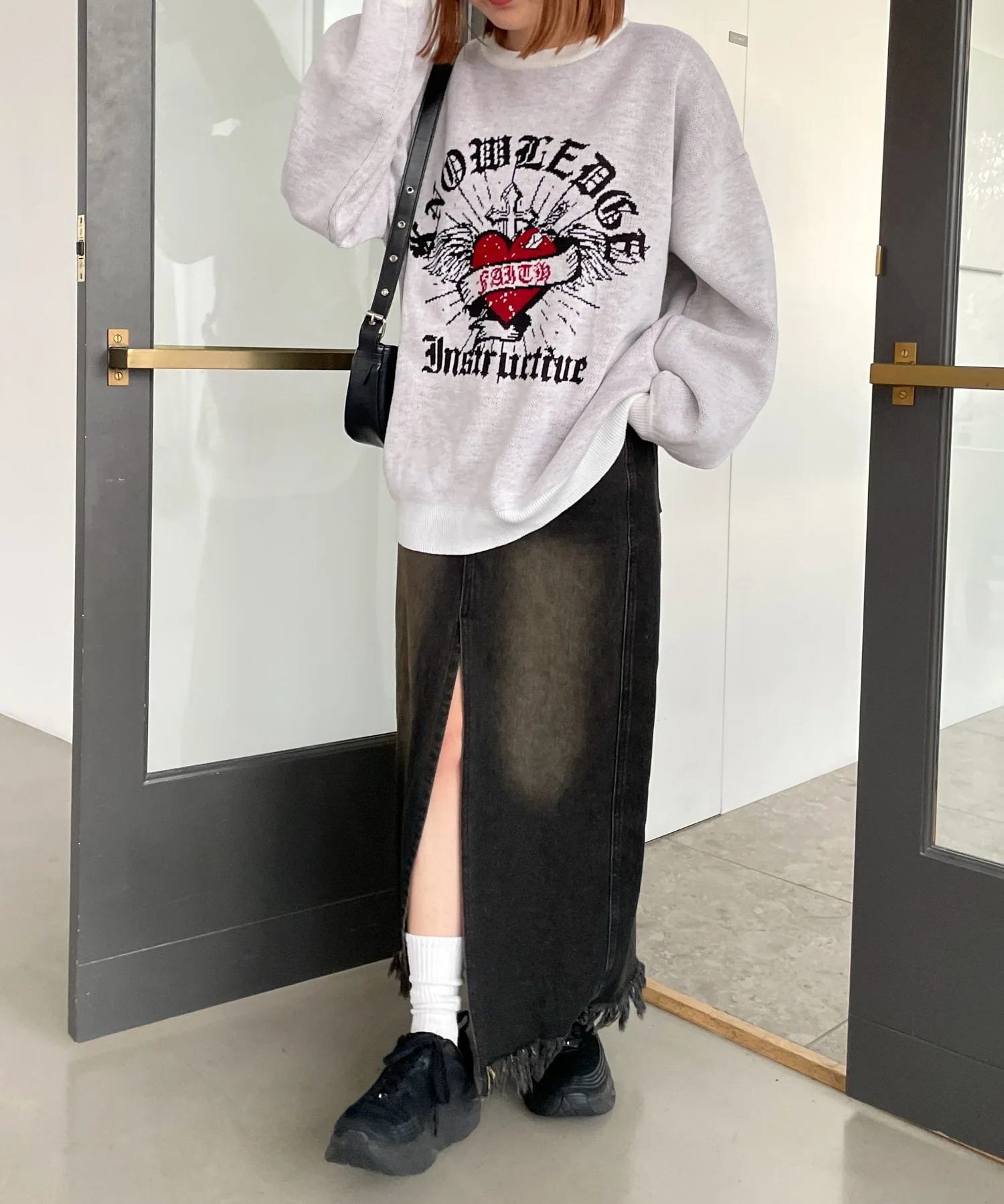 グラフィックBIGニットプルオーバー - Image 30