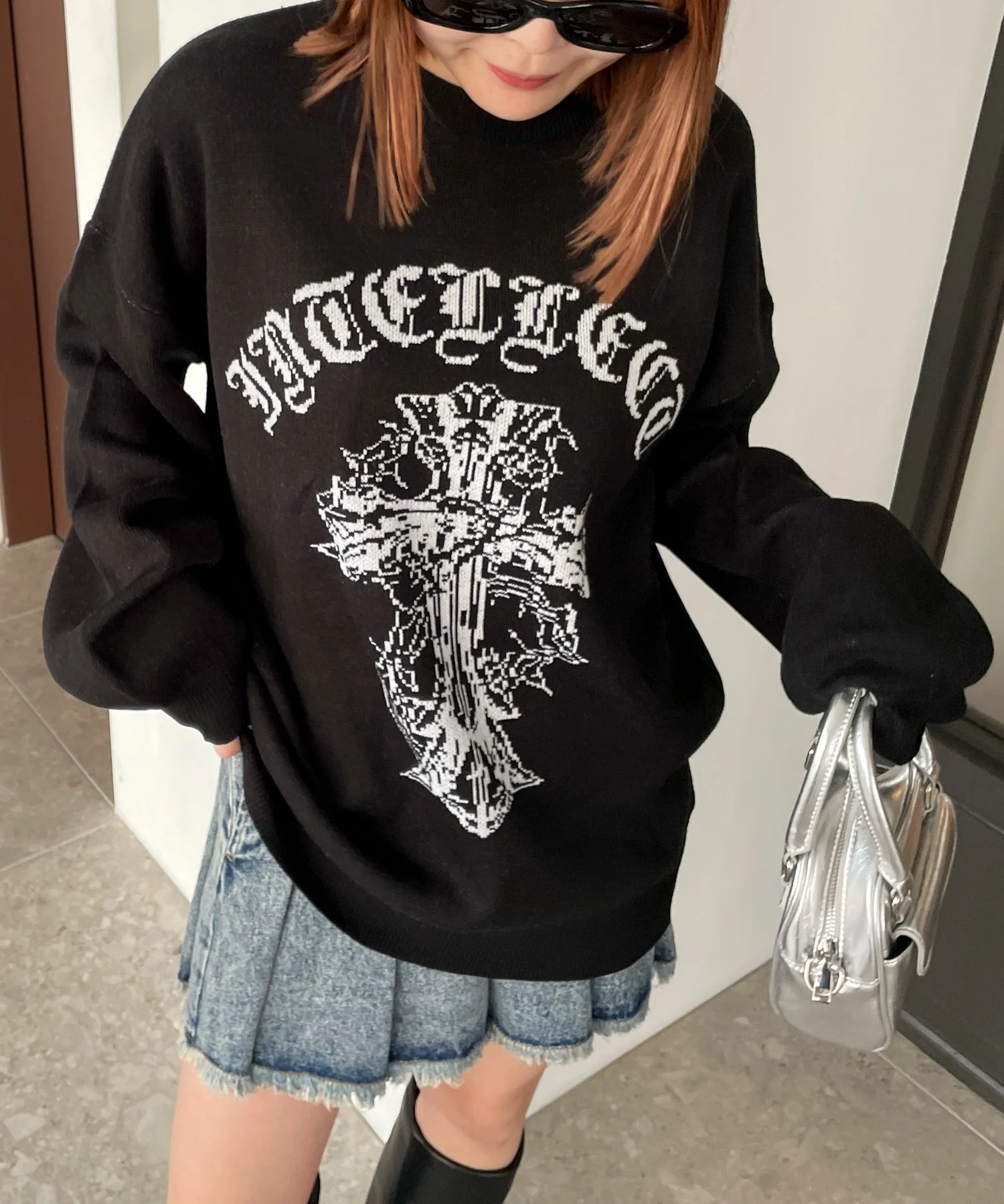 グラフィックBIGニットプルオーバー - Image 73