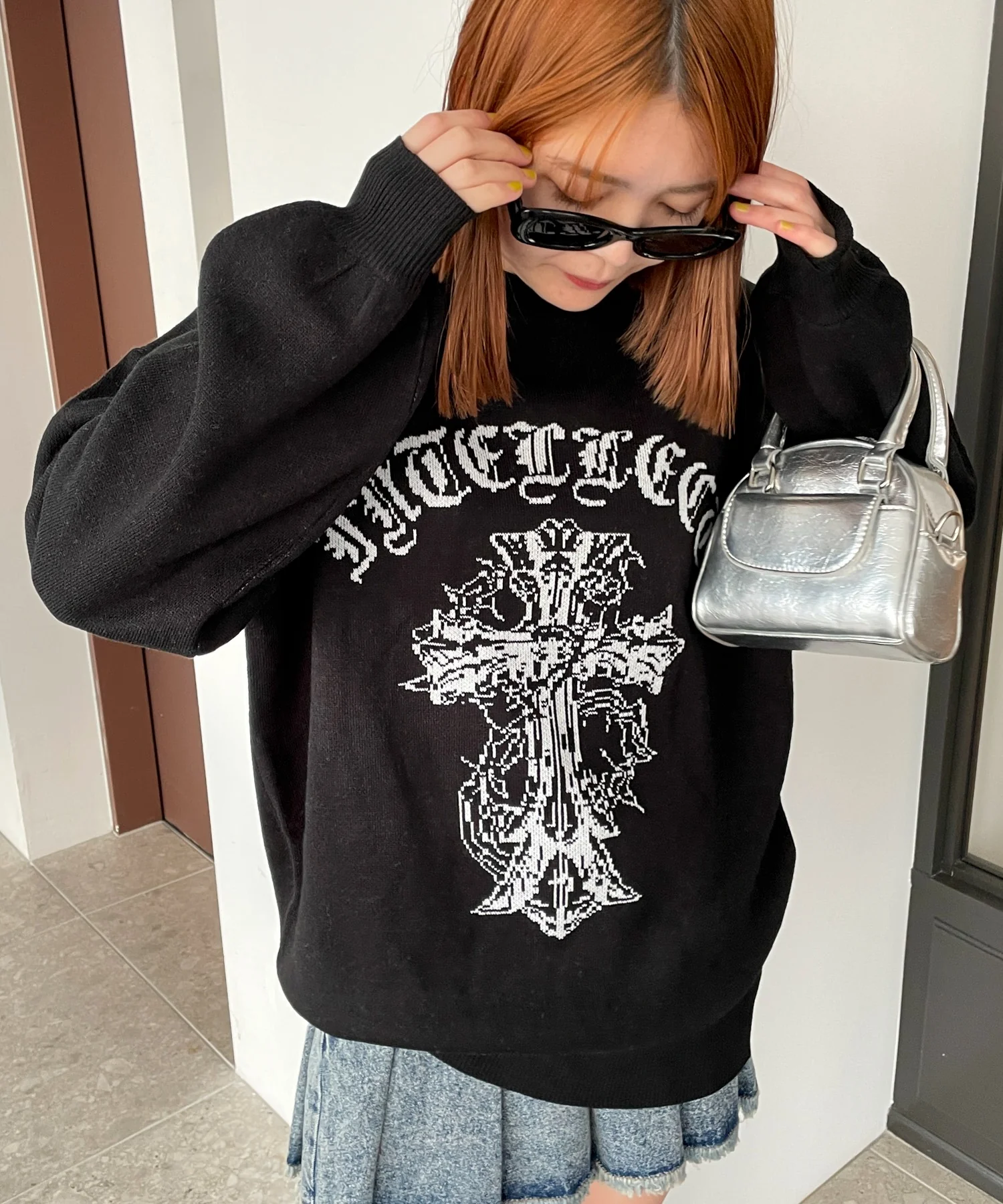 グラフィックBIGニットプルオーバー - Image 74