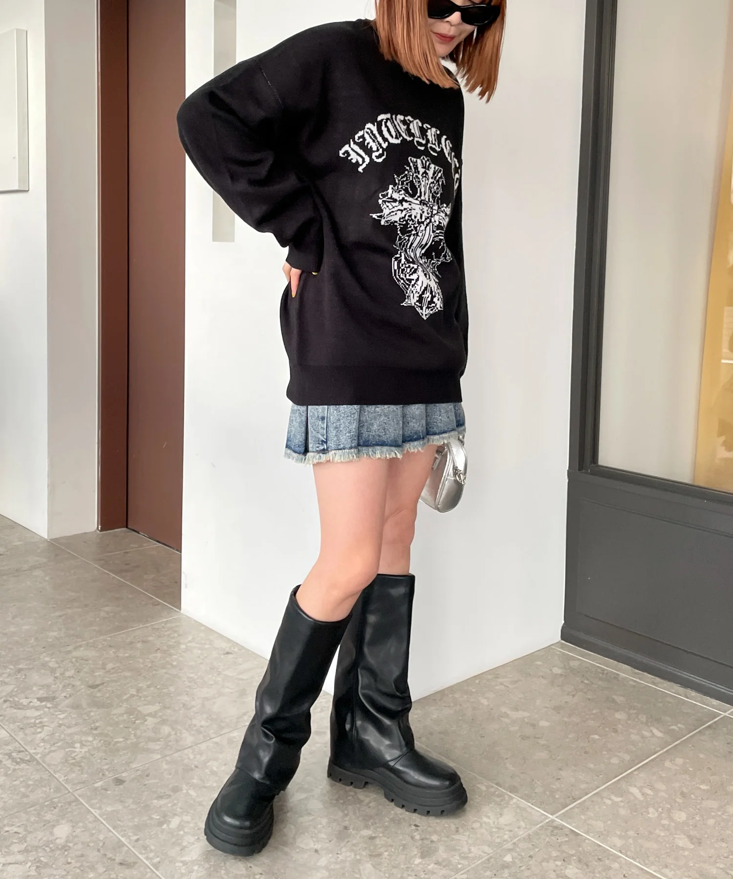 グラフィックBIGニットプルオーバー - Image 75