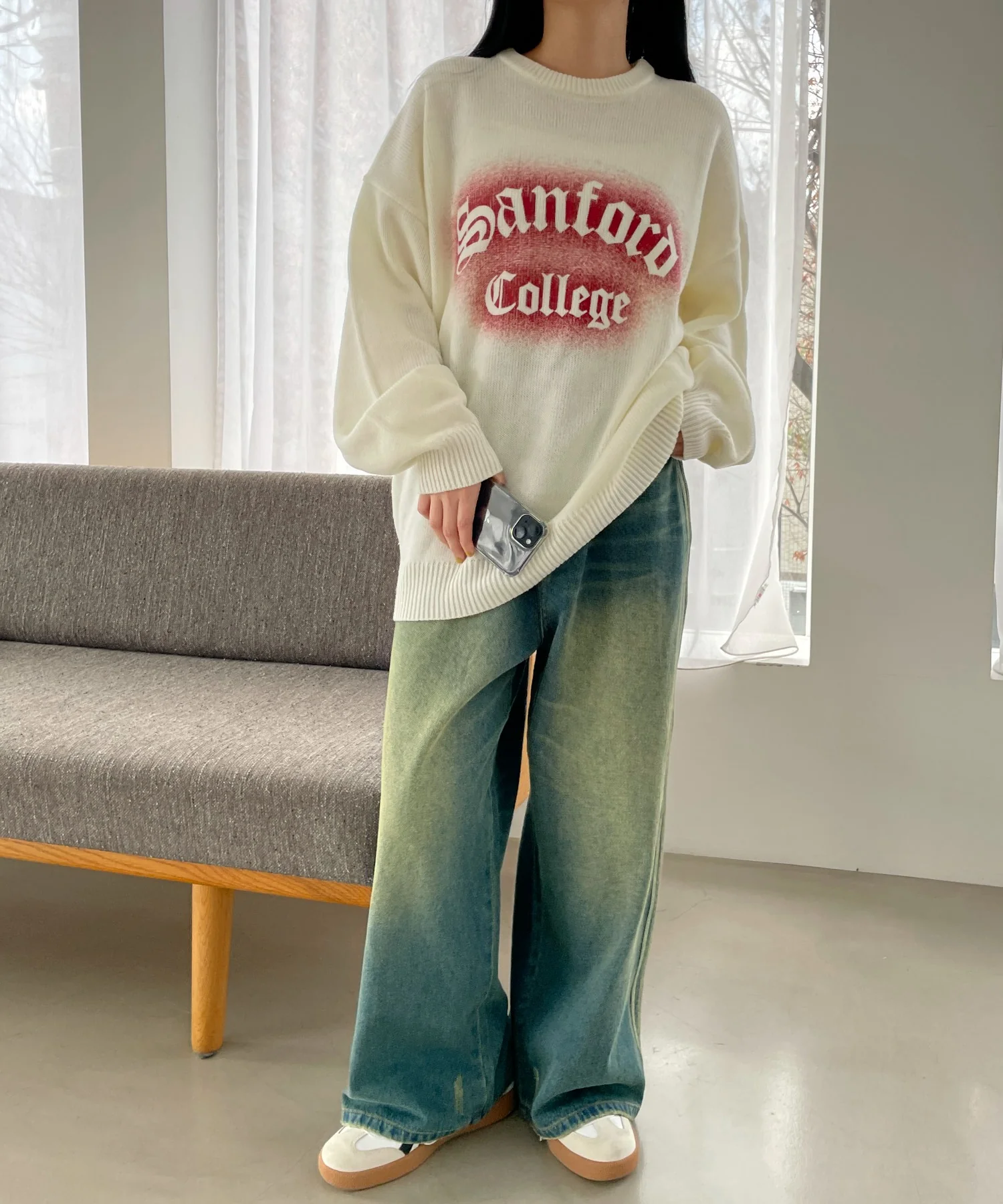 グラフィックBIGニットプルオーバー - Image 93