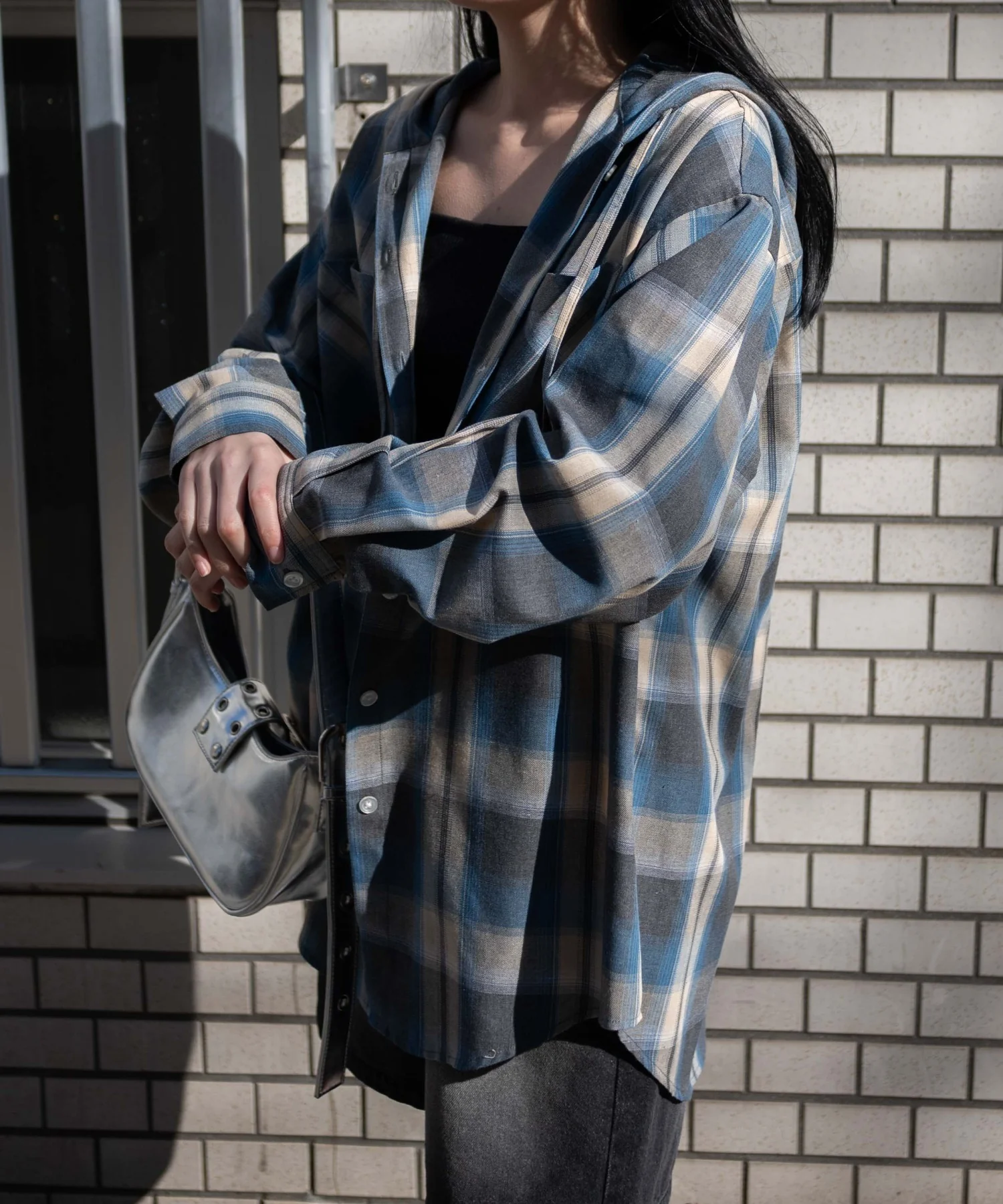 フードチェックBIGシャツ - Image 21