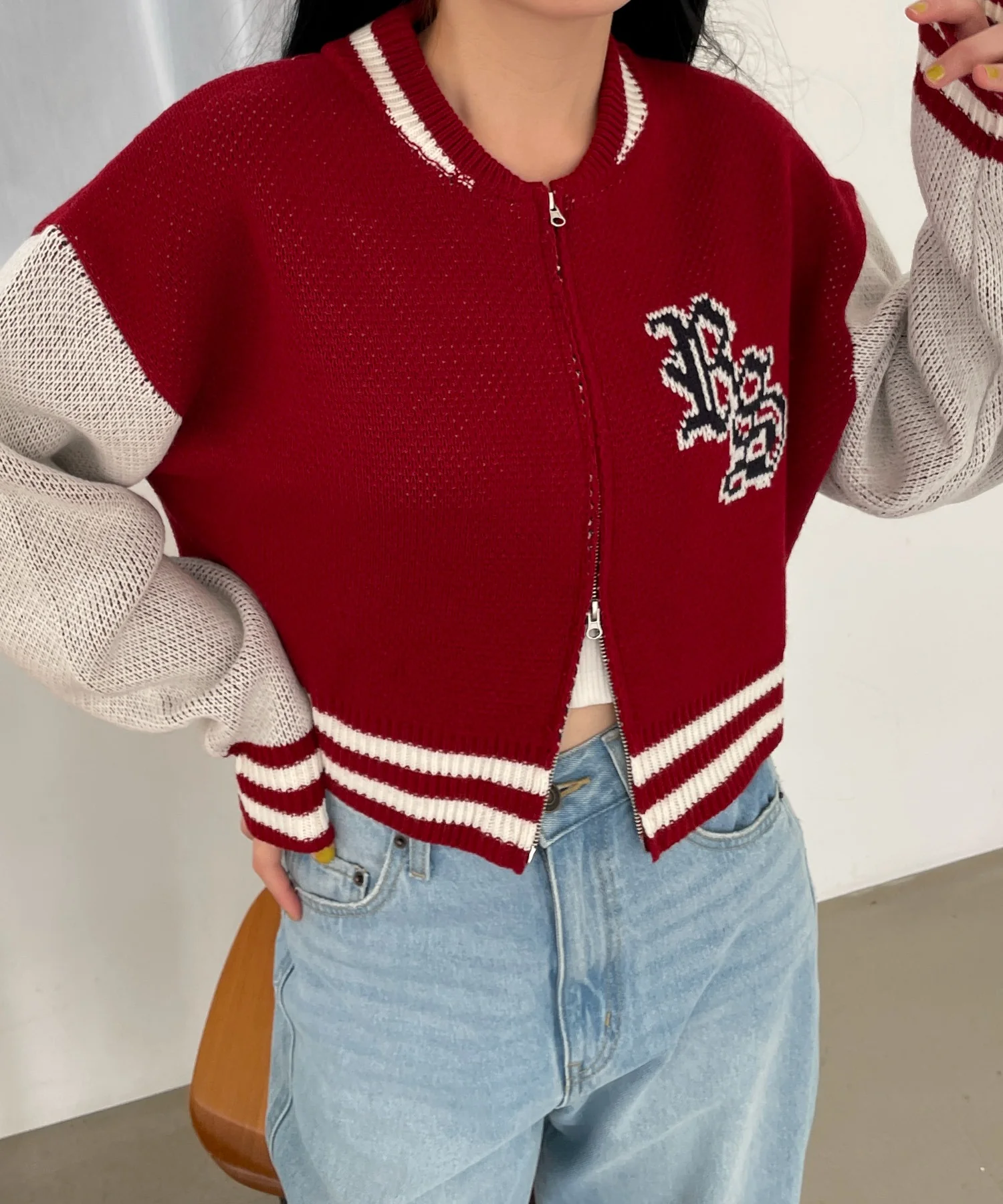 ニットショートスタジャン - Image 10