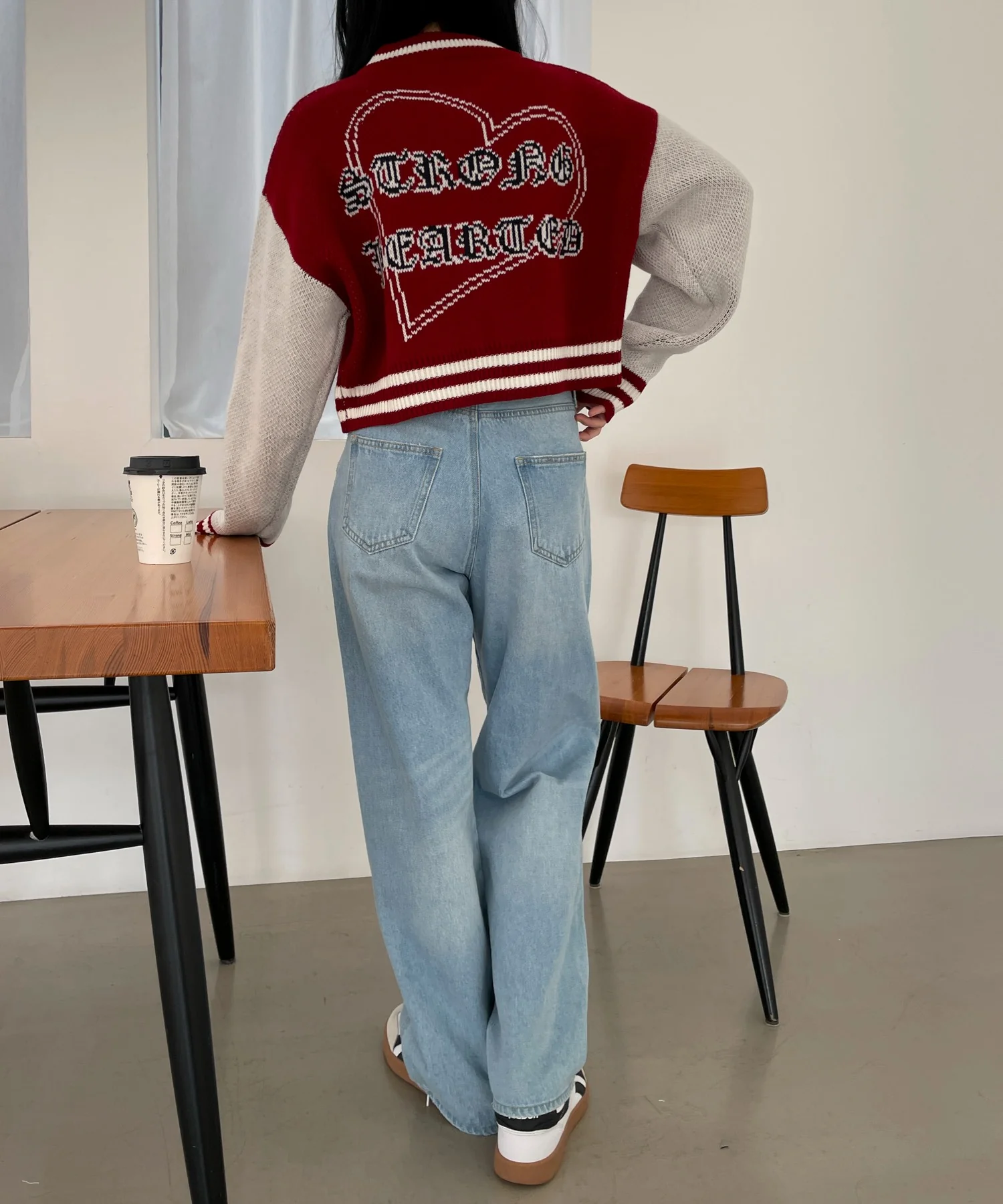 ニットショートスタジャン - Image 3