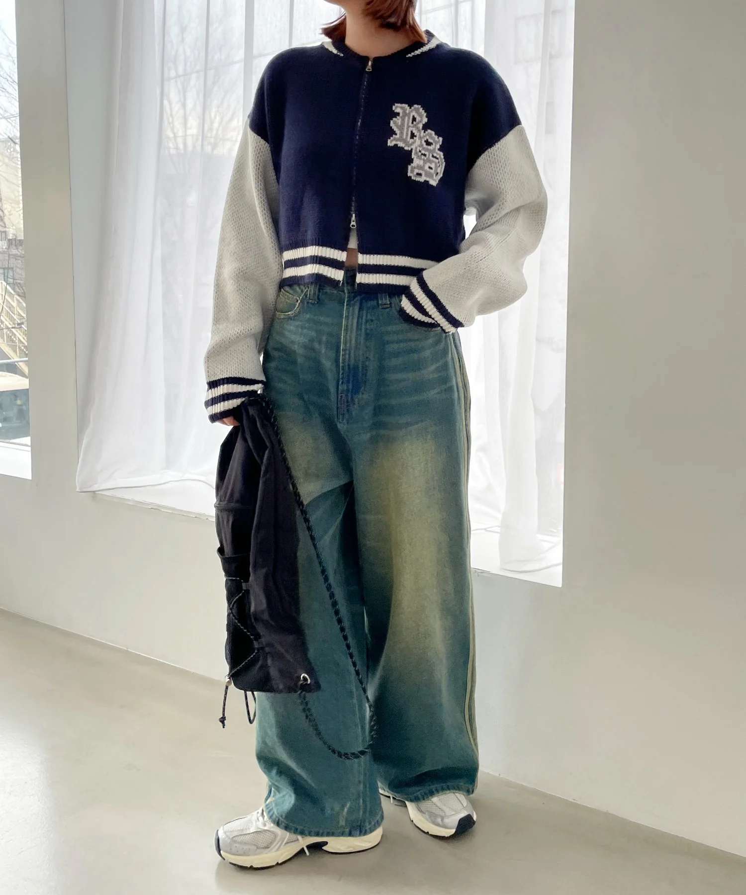 ニットショートスタジャン - Image 4