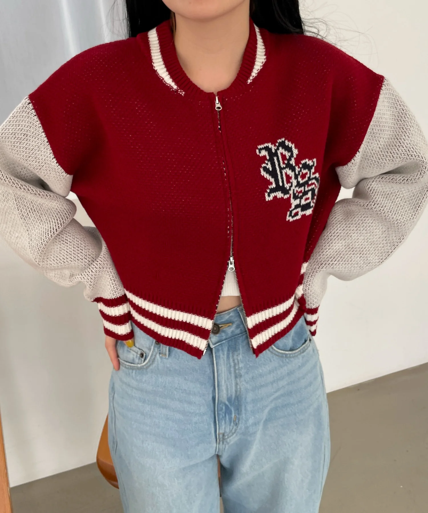 ニットショートスタジャン - Image 9