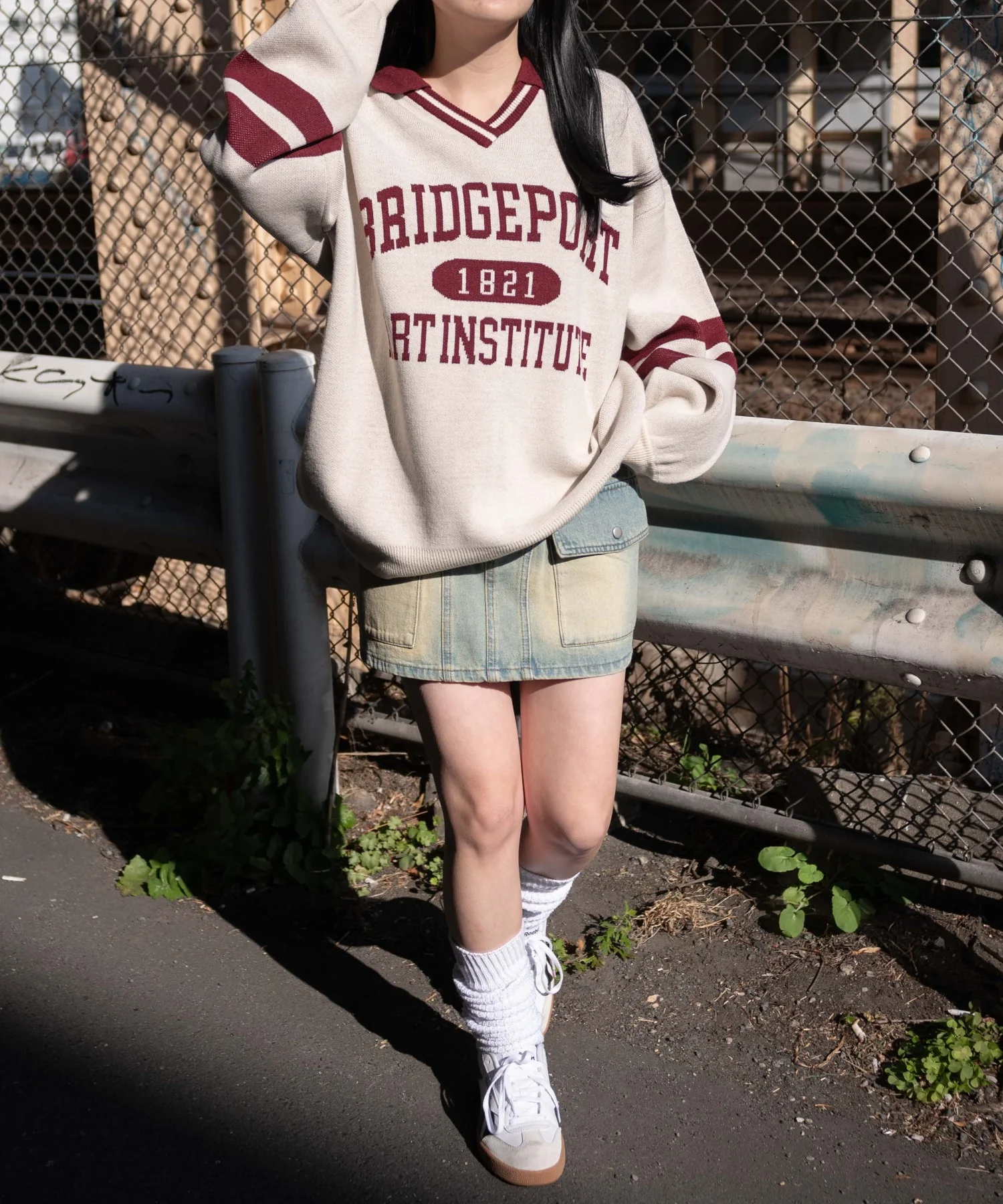 襟付きロゴジャガードニット - Image 15