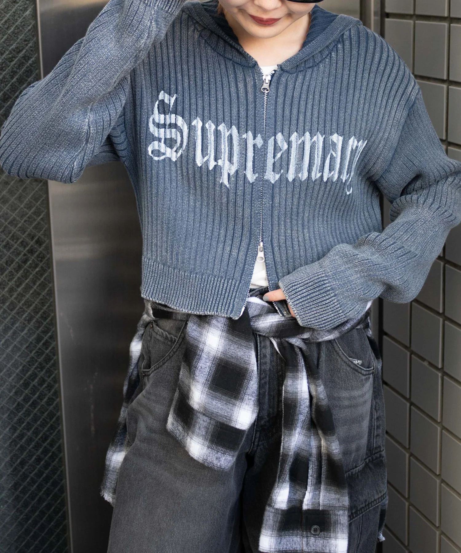 ストーンウォッシュニットパーカー - Image 10