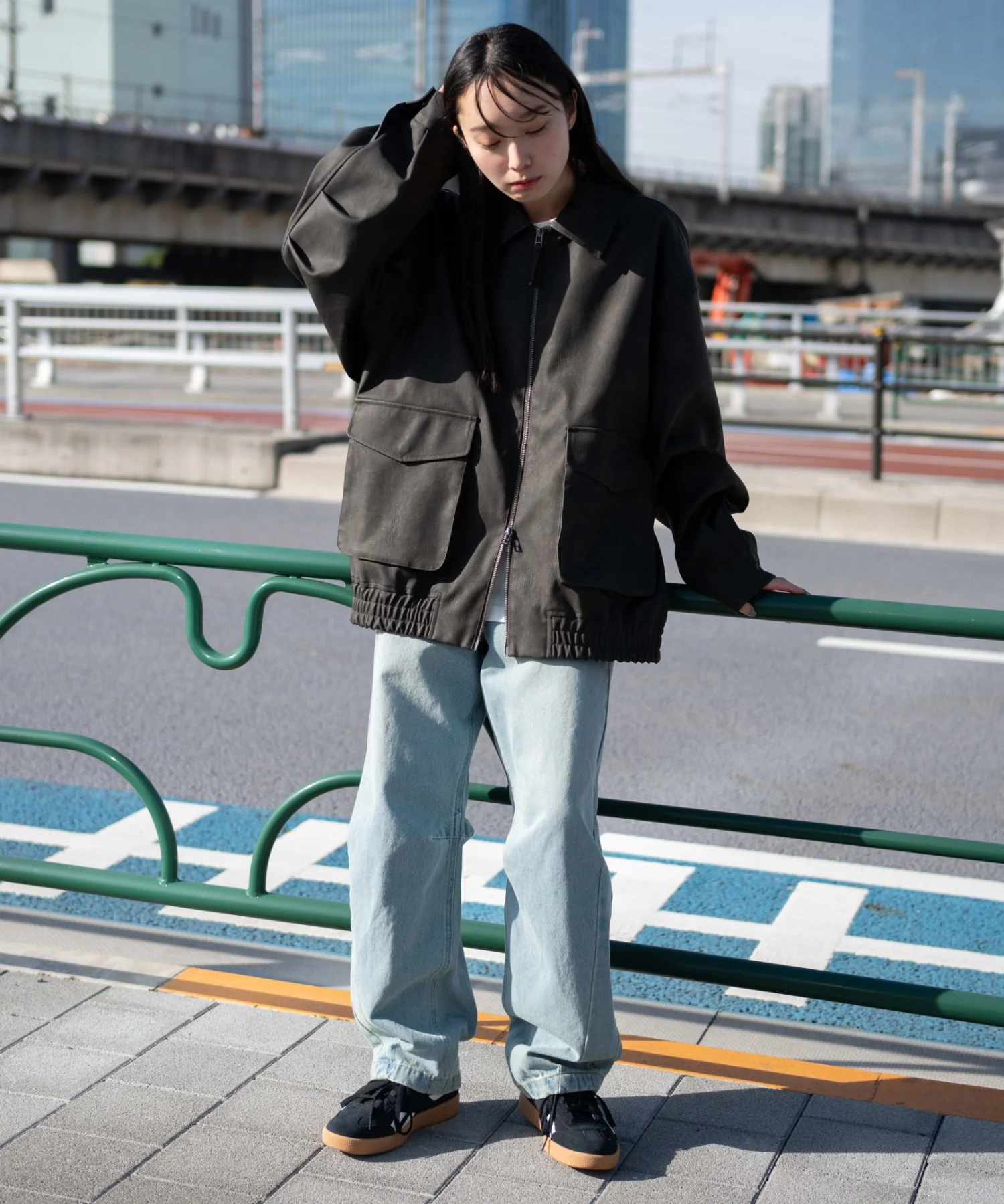 合皮ダブルZIPフライトジャケット - Image 20
