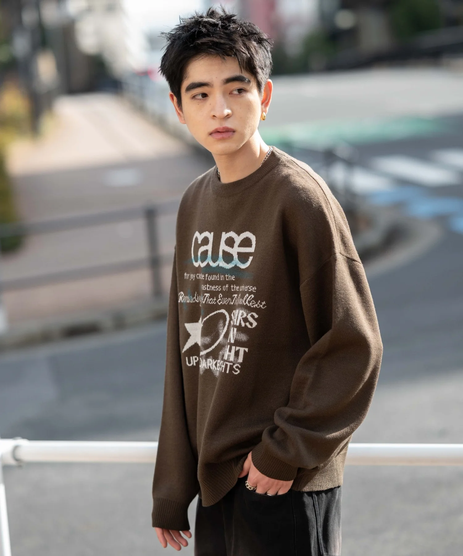 スプレーグラフィックニットプルオーバー - Image 11