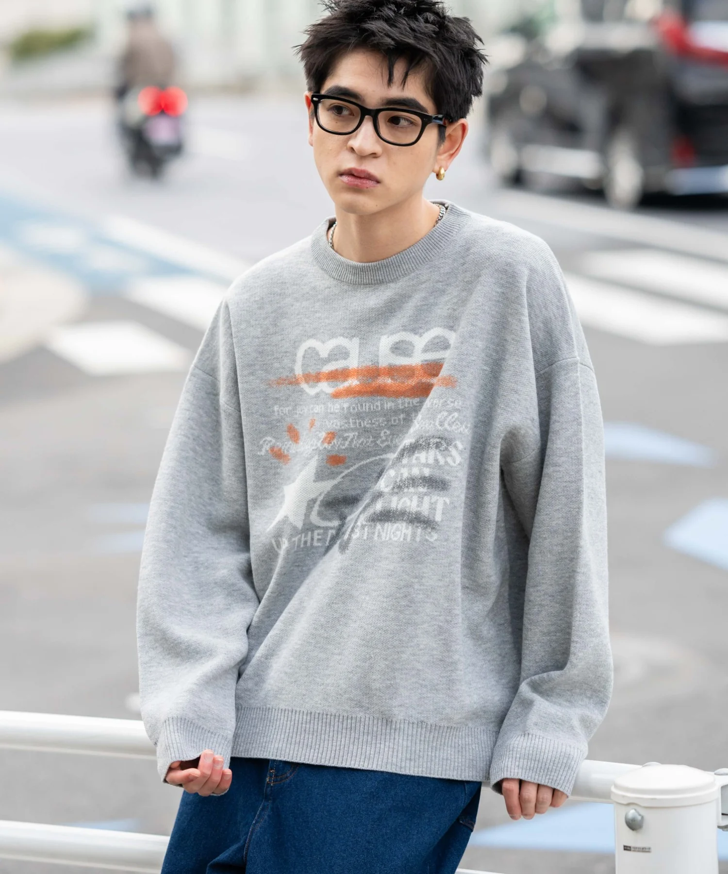 スプレーグラフィックニットプルオーバー - Image 22