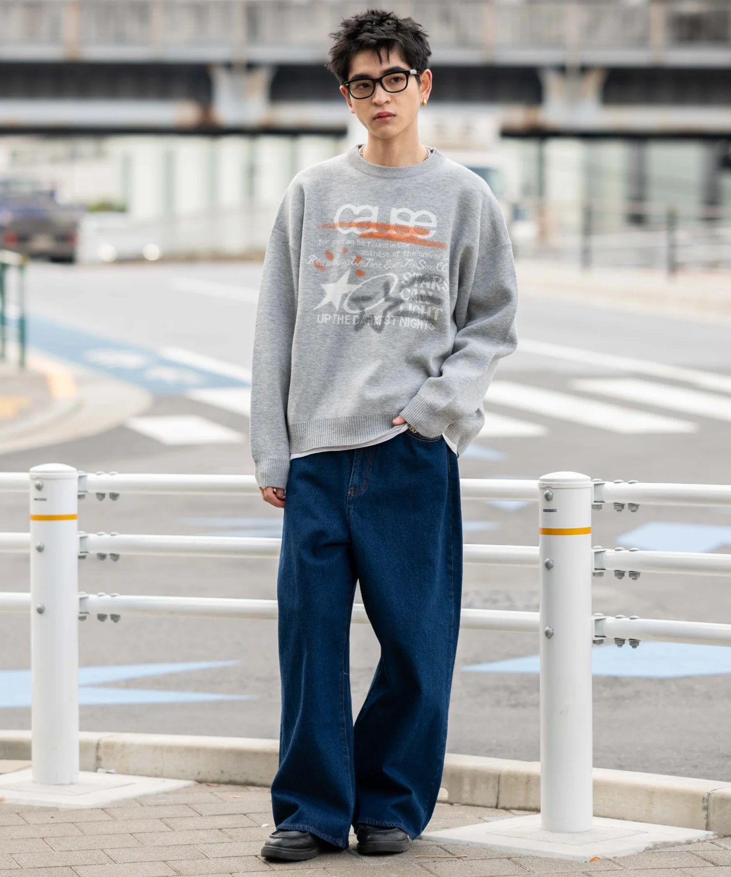スプレーグラフィックニットプルオーバー - Image 24
