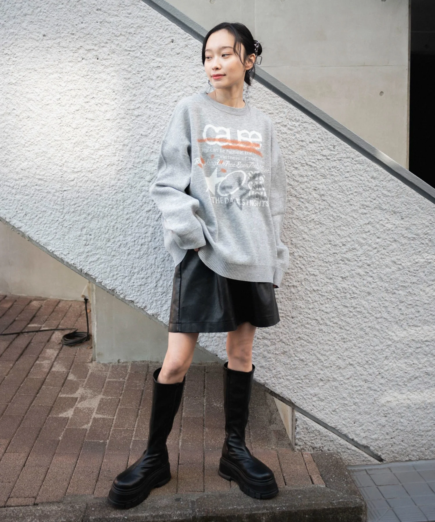 スプレーグラフィックニットプルオーバー - Image 28