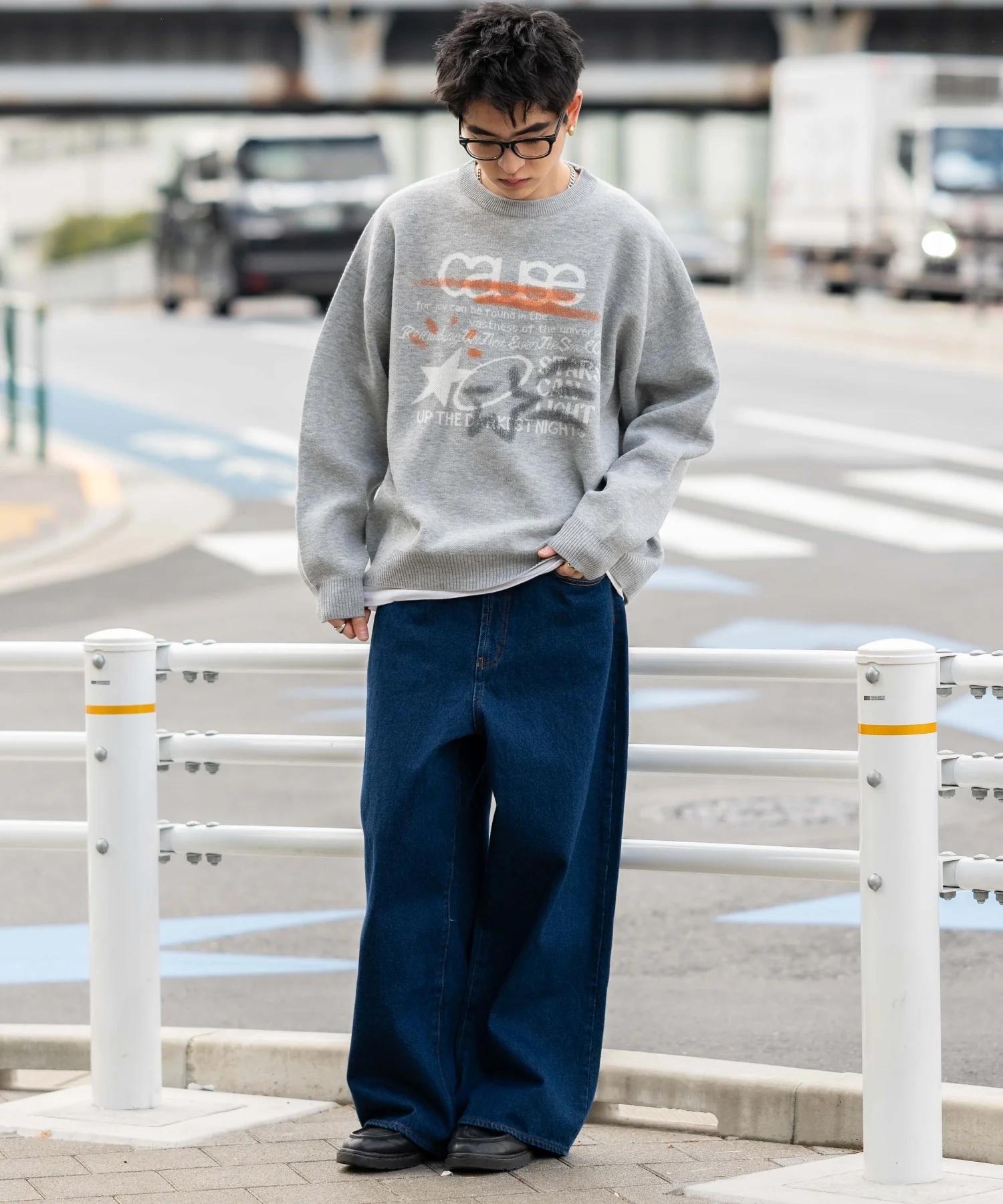 スプレーグラフィックニットプルオーバー - Image 7