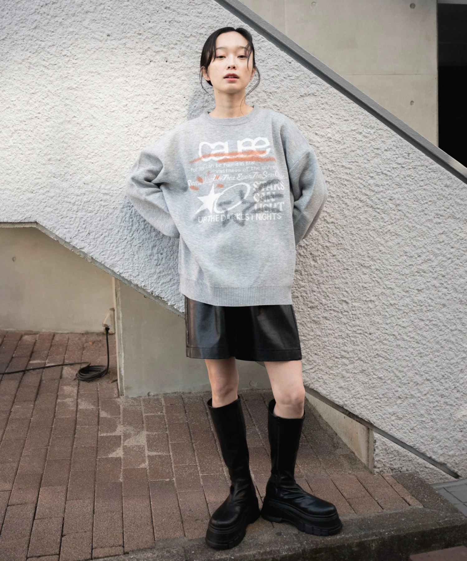 スプレーグラフィックニットプルオーバー - Image 8