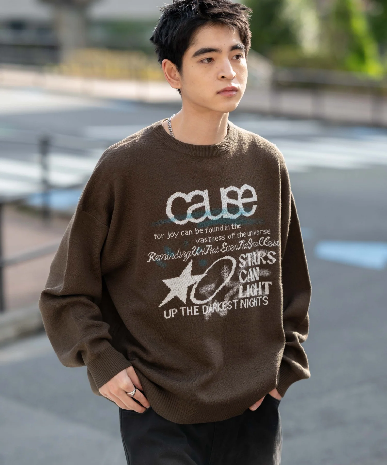 スプレーグラフィックニットプルオーバー - Image 9