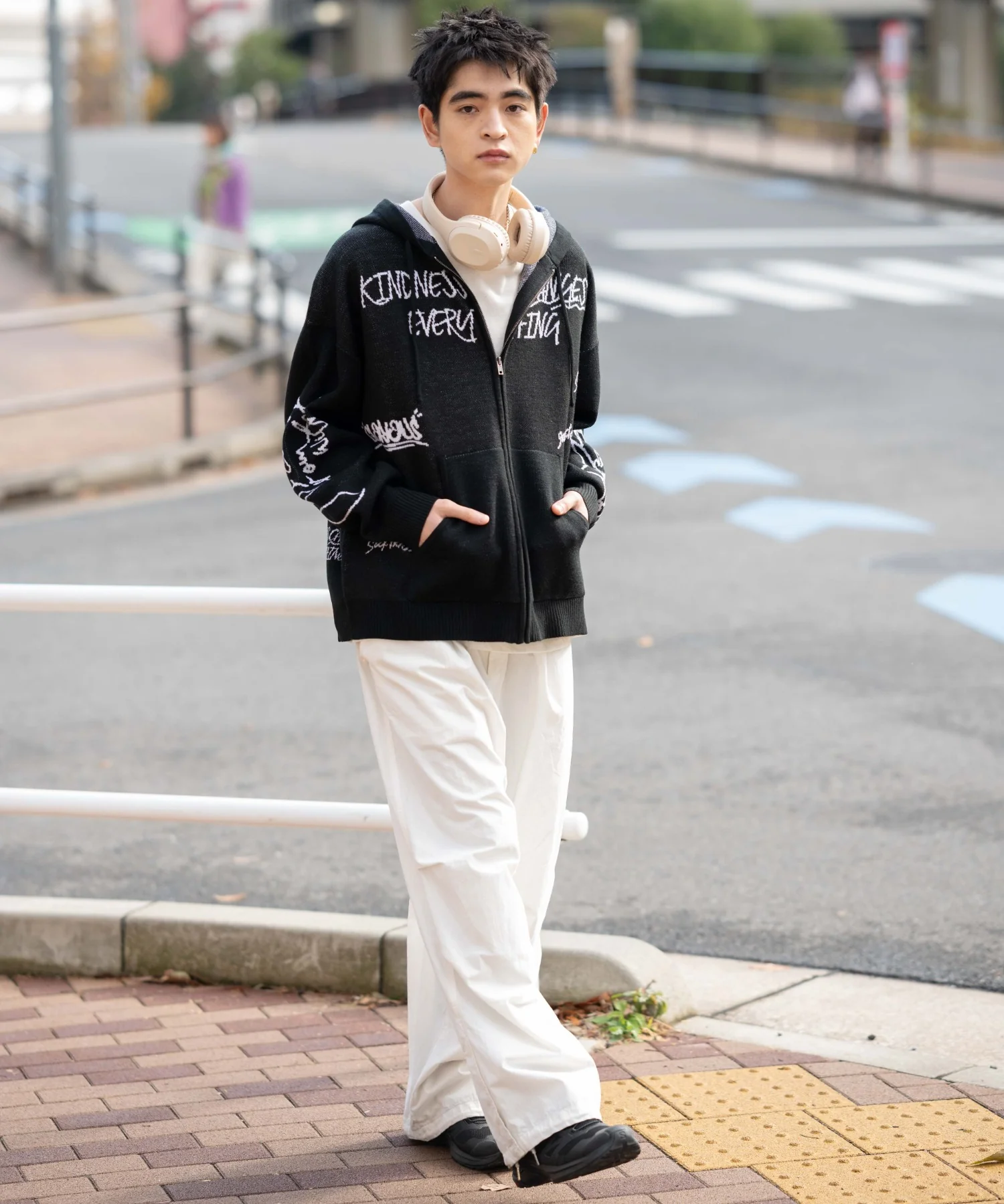 ジャガードグラフィックニットZIPパーカー - Image 20