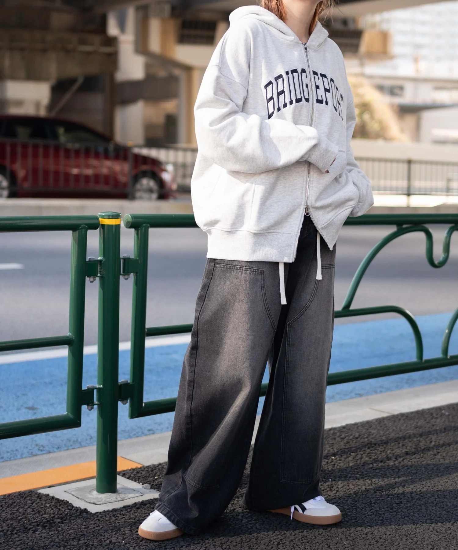 カレッジロゴビッグジップパーカー - Image 6