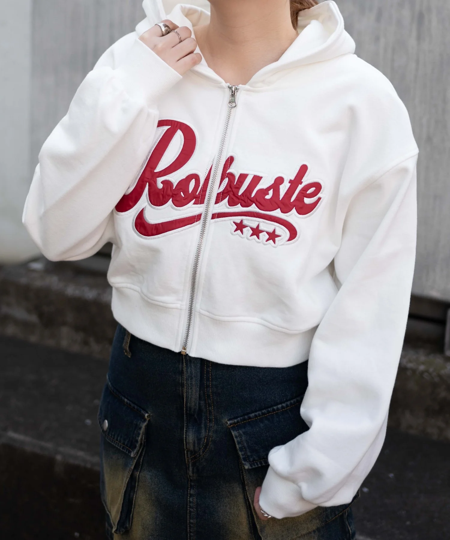 ロゴジップショートパーカー - Image 12