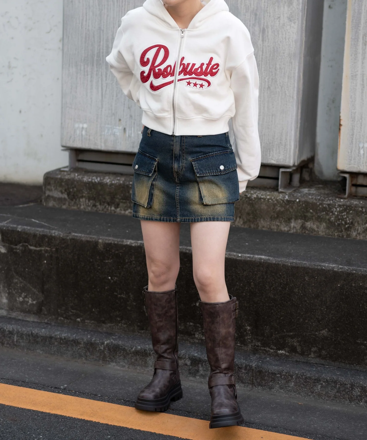 ロゴジップショートパーカー - Image 4