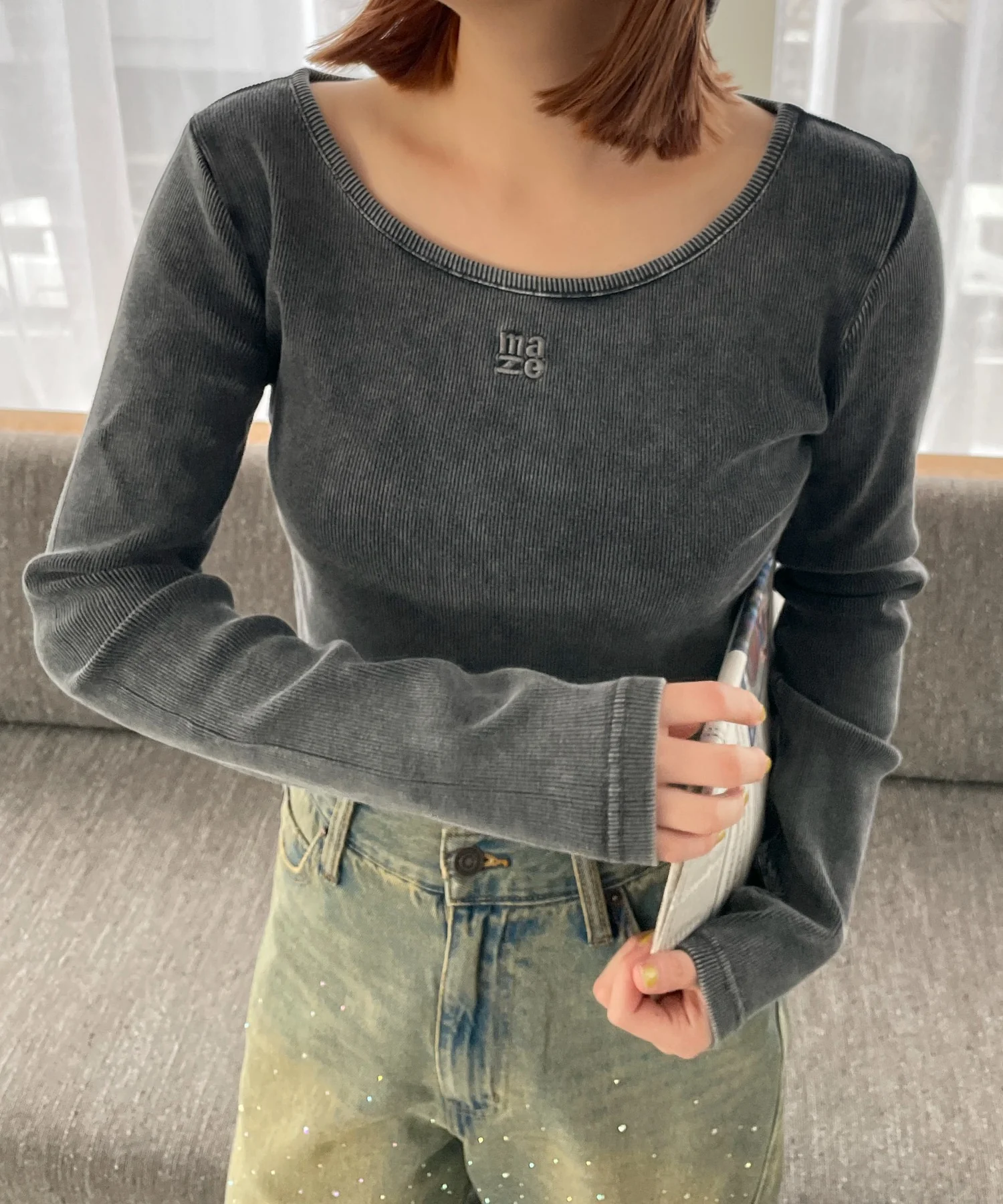 ヴィンテージウォッシュリブロンT - Image 10