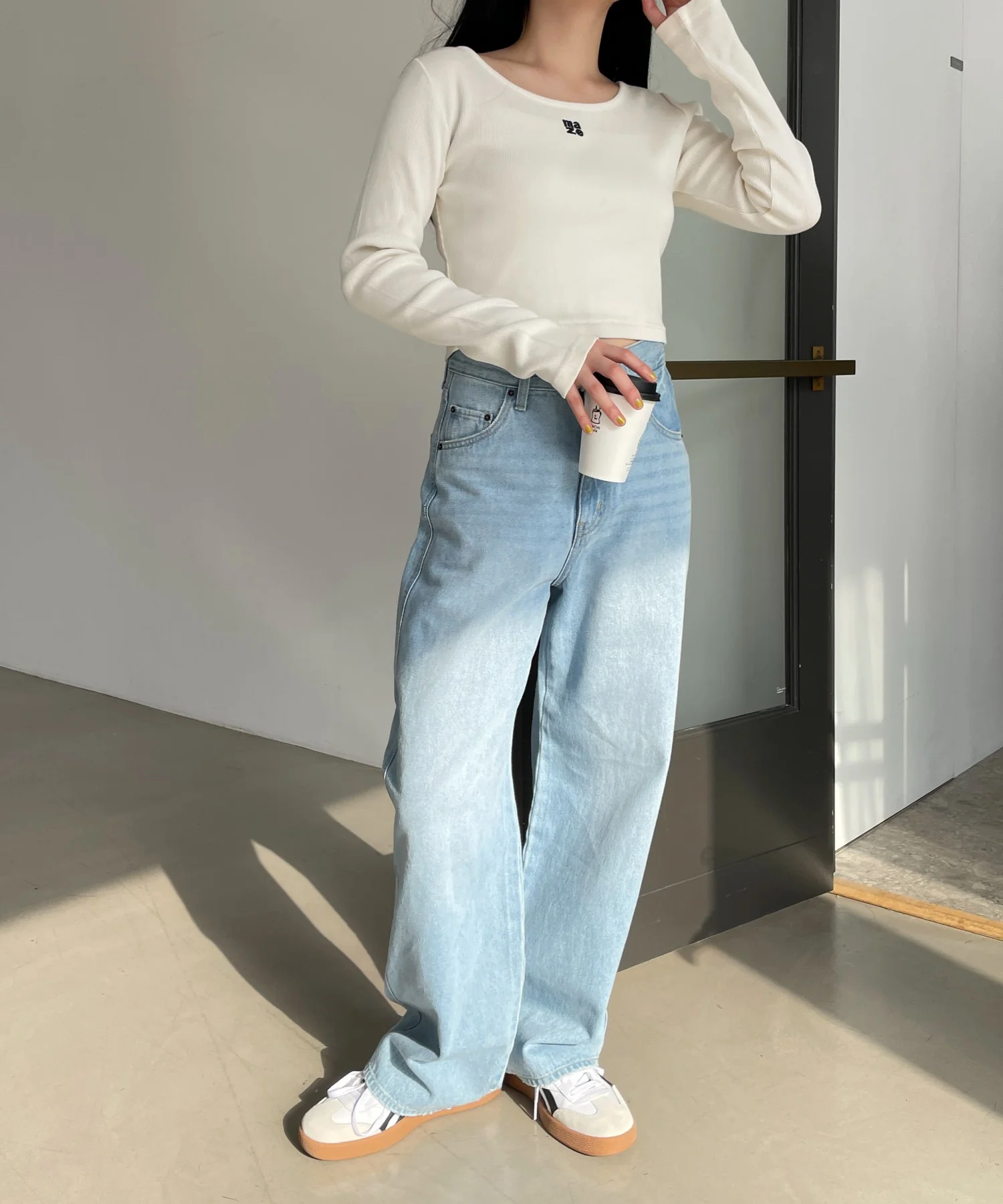 ヴィンテージウォッシュリブロンT - Image 3
