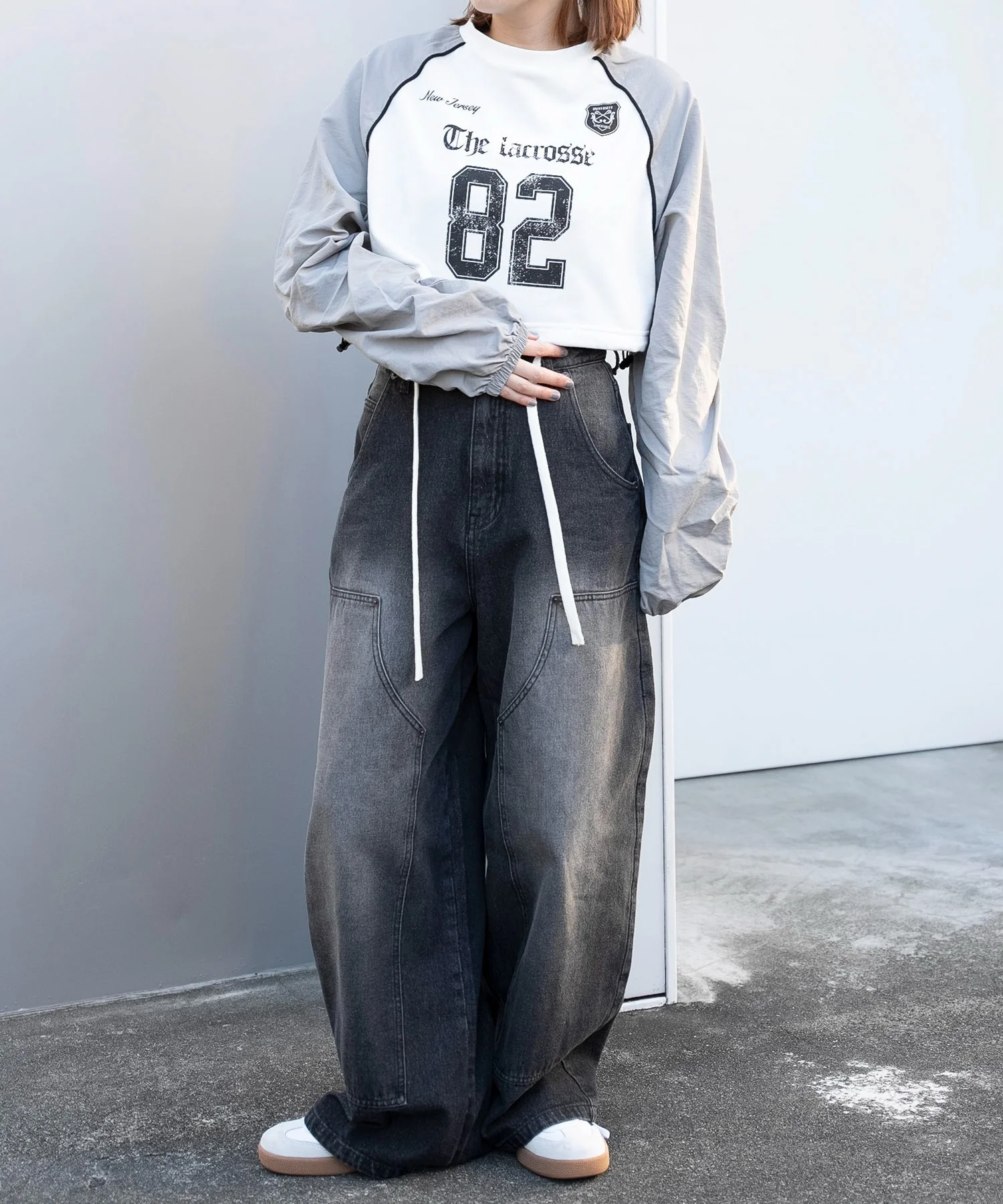ナイロンスリーブナンバリングスウェット - Image 13