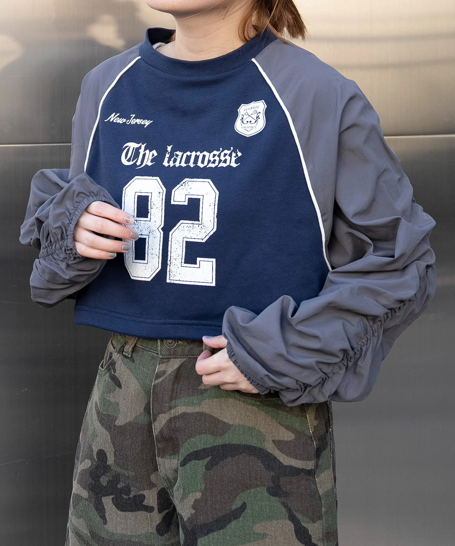 ナイロンスリーブナンバリングスウェット - Image 15