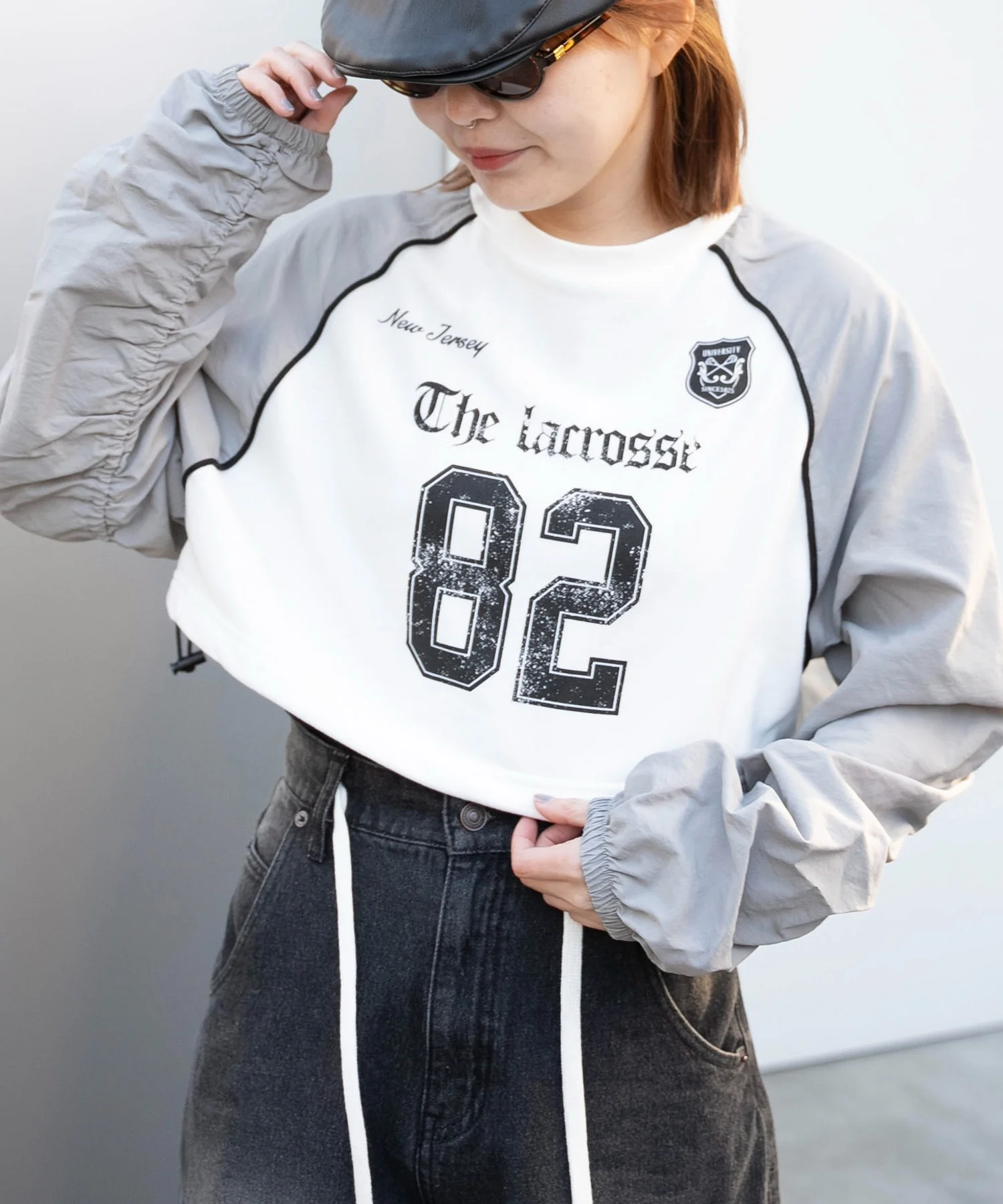 ナイロンスリーブナンバリングスウェット - Image 8