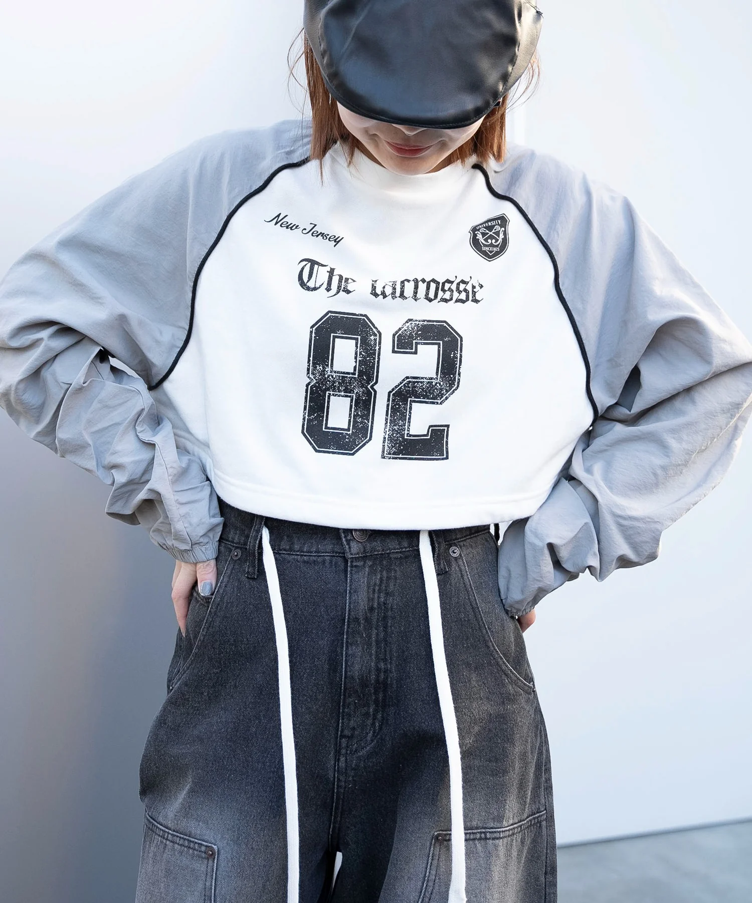 ナイロンスリーブナンバリングスウェット - Image 9