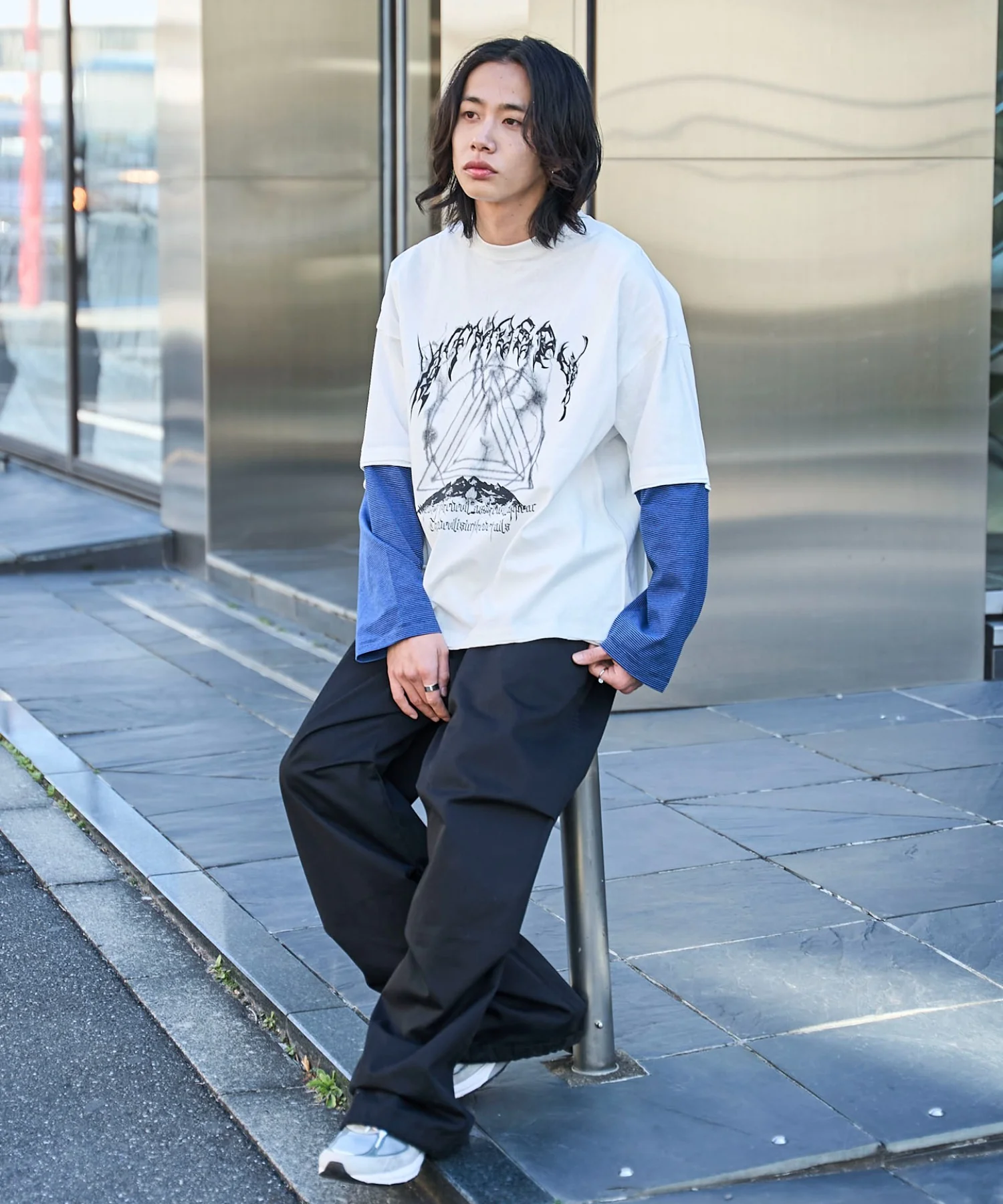 フェイクレイヤードグラフィックT（LS） - Image 5