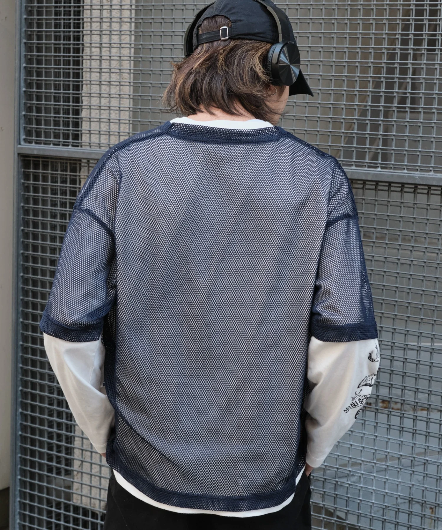 メッシュスリーブロゴアンサンブルT - Image 12