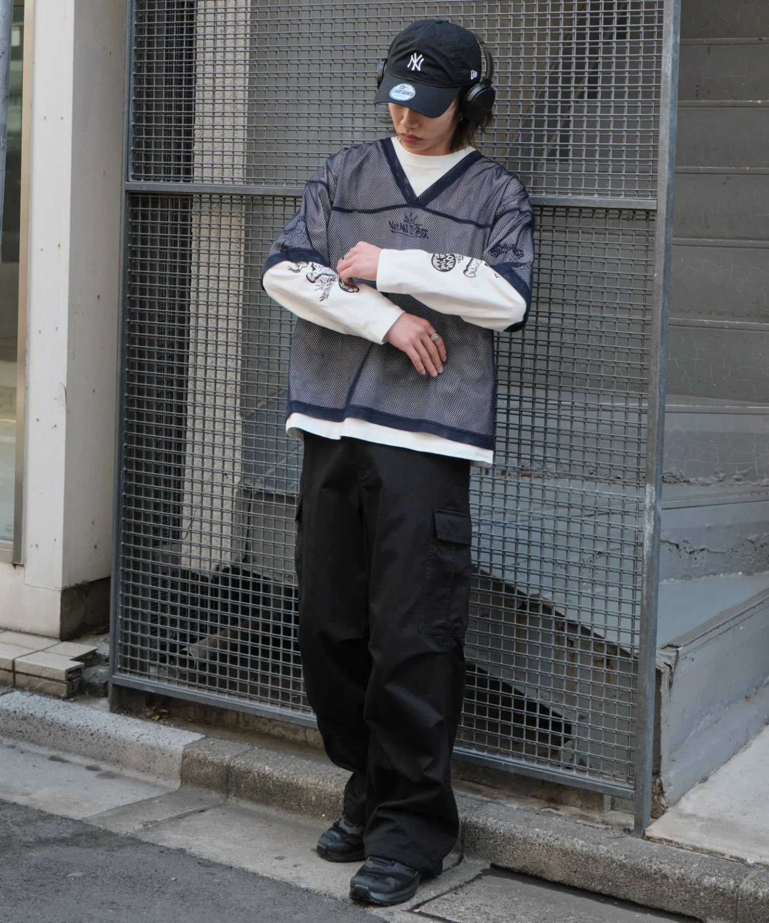 メッシュスリーブロゴアンサンブルT - Image 13