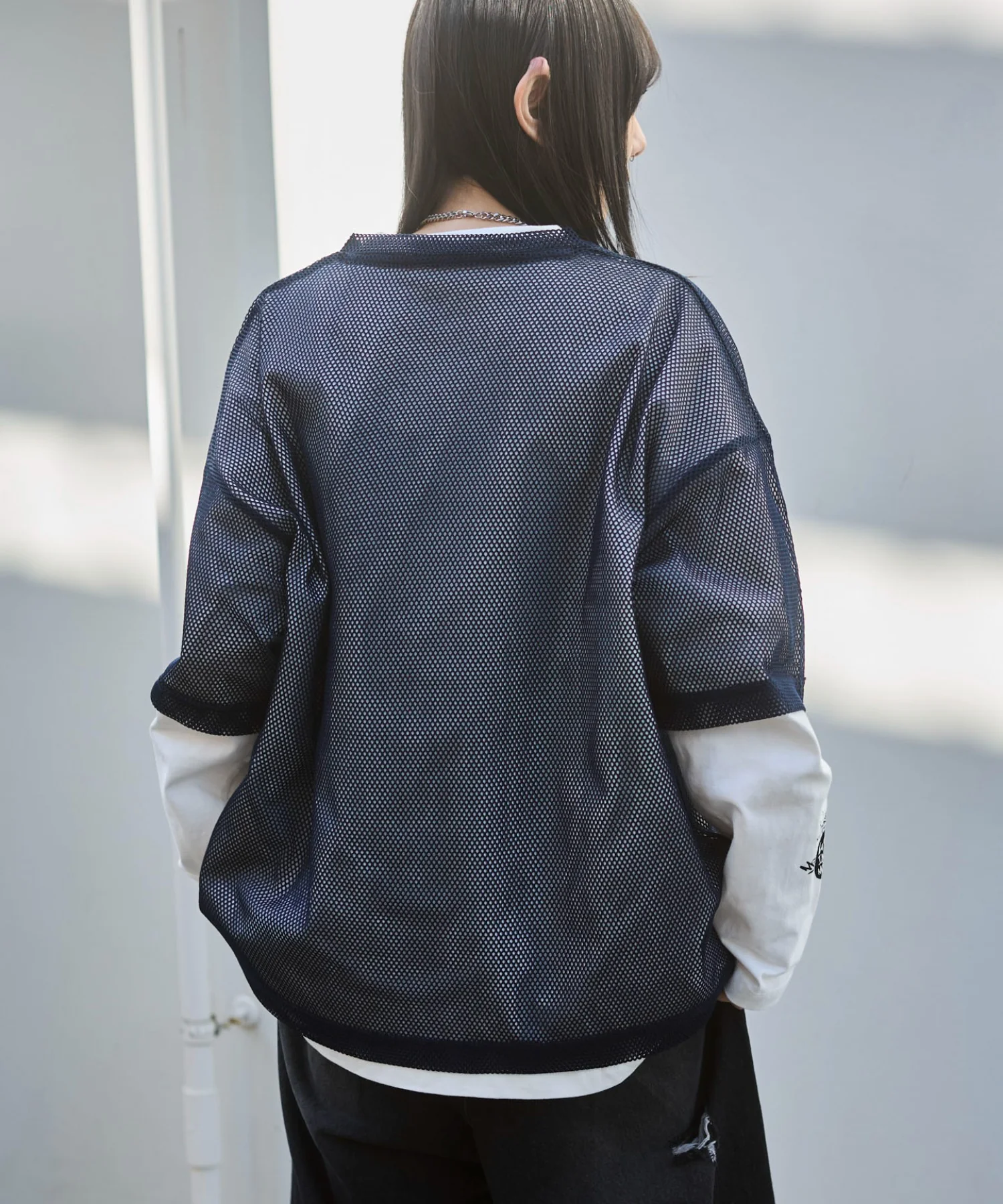 メッシュスリーブロゴアンサンブルT - Image 15