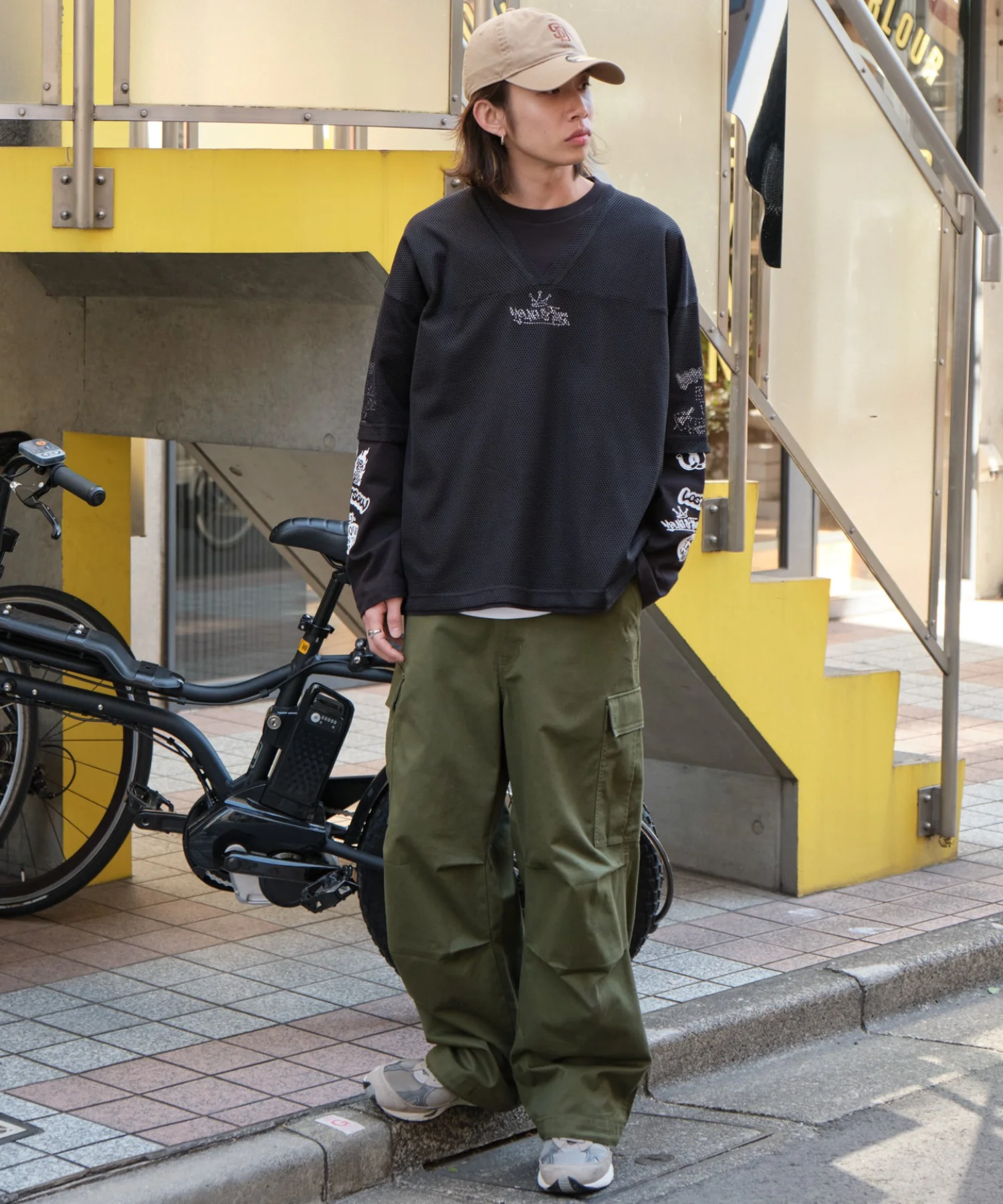 メッシュスリーブロゴアンサンブルT - Image 20