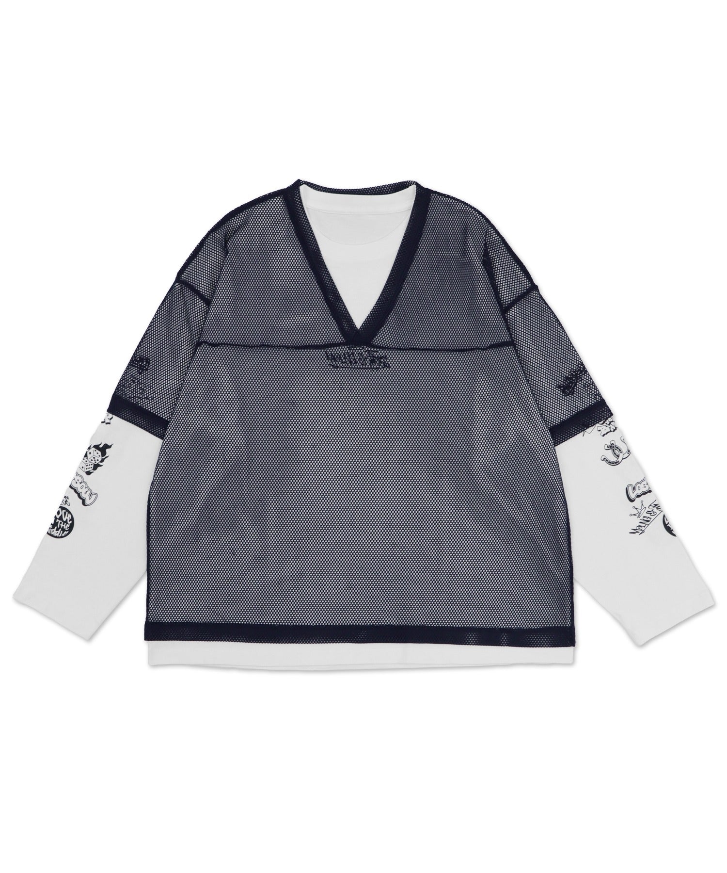 メッシュスリーブロゴアンサンブルT - Image 26