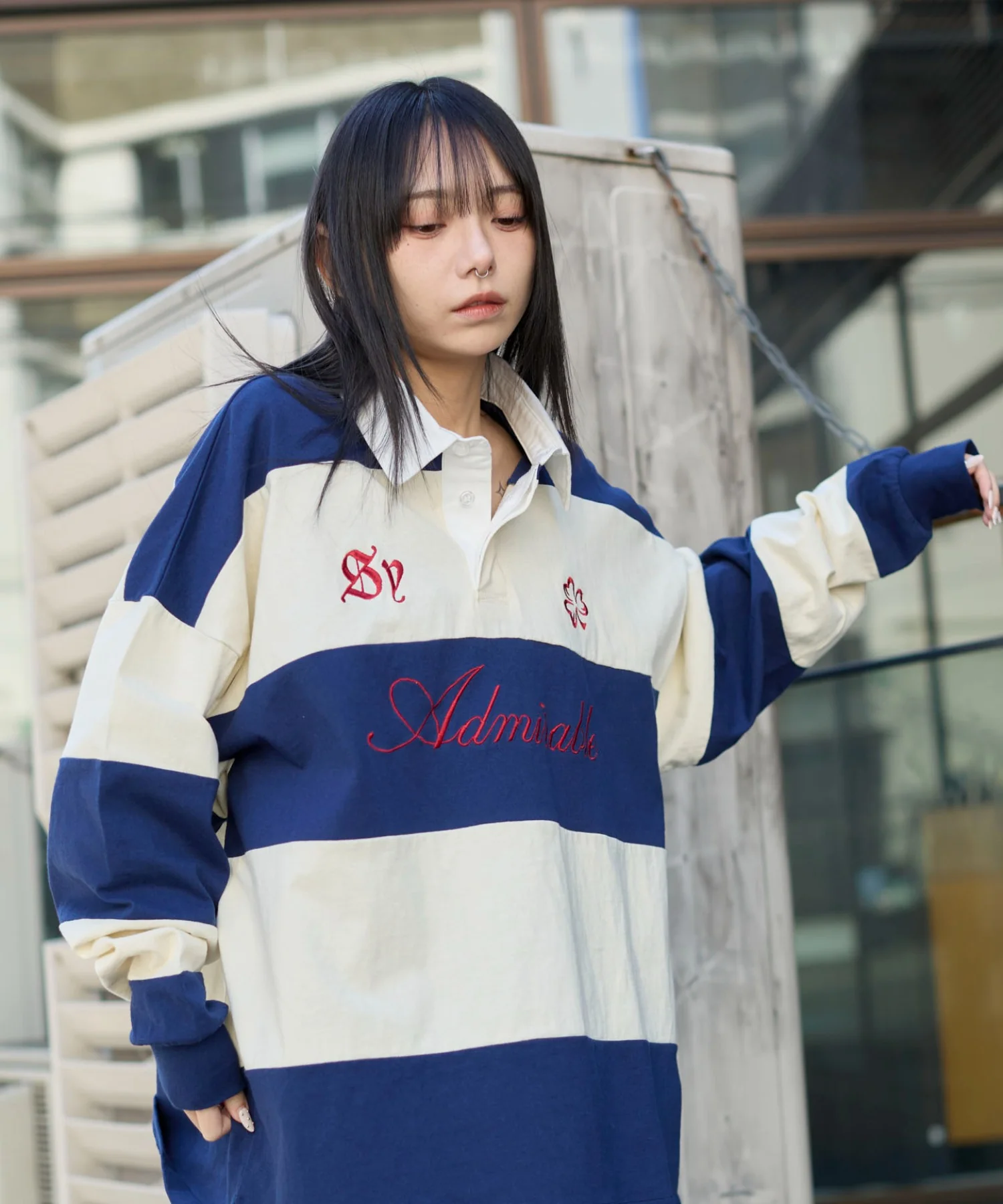 グラフィックラガーシャツ - Image 15