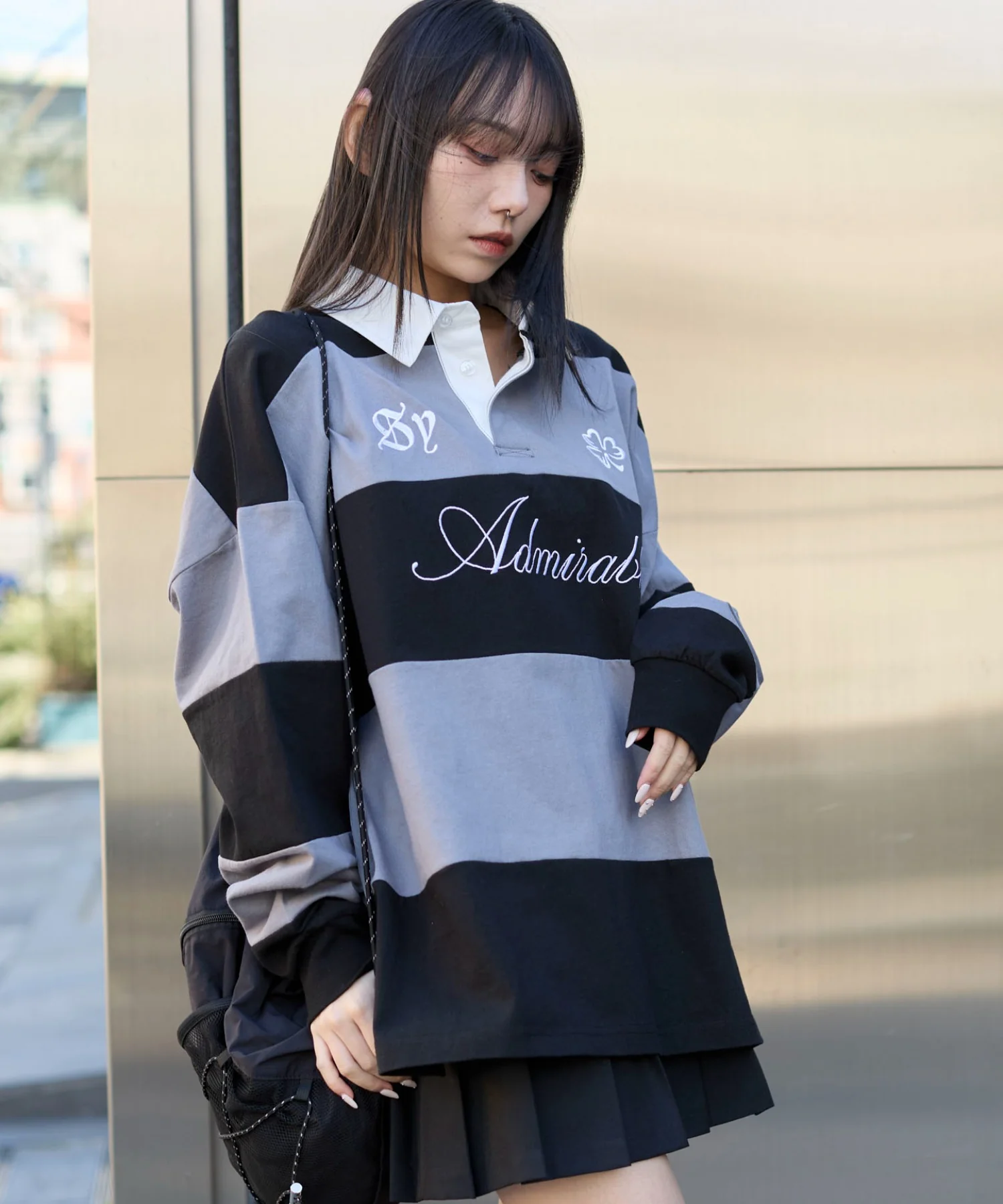 グラフィックラガーシャツ - Image 25