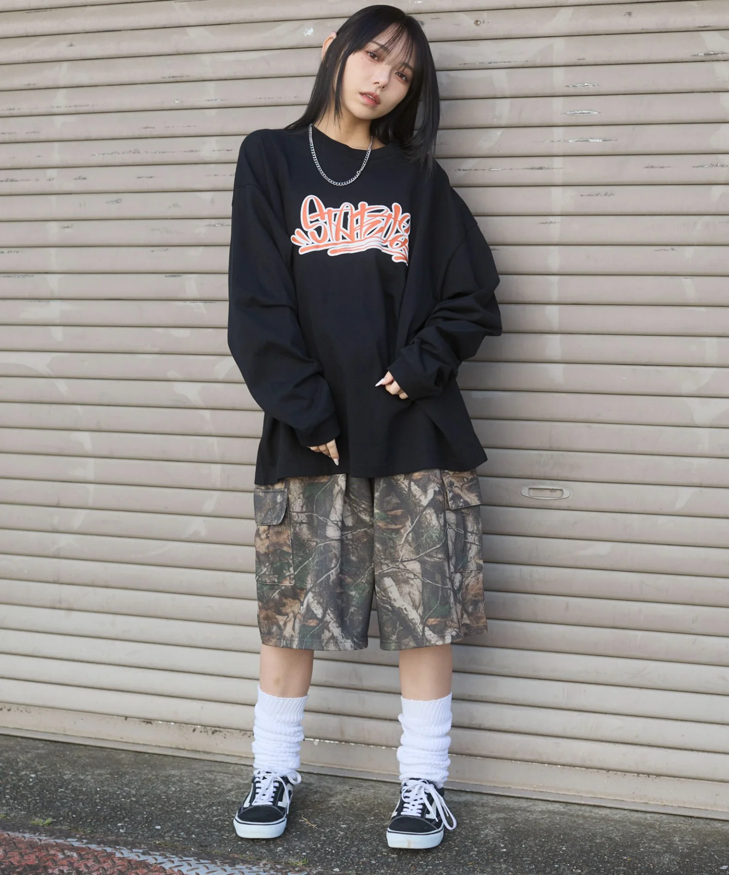 アクセ付きグラフィックプリントT(LS) - Image 6