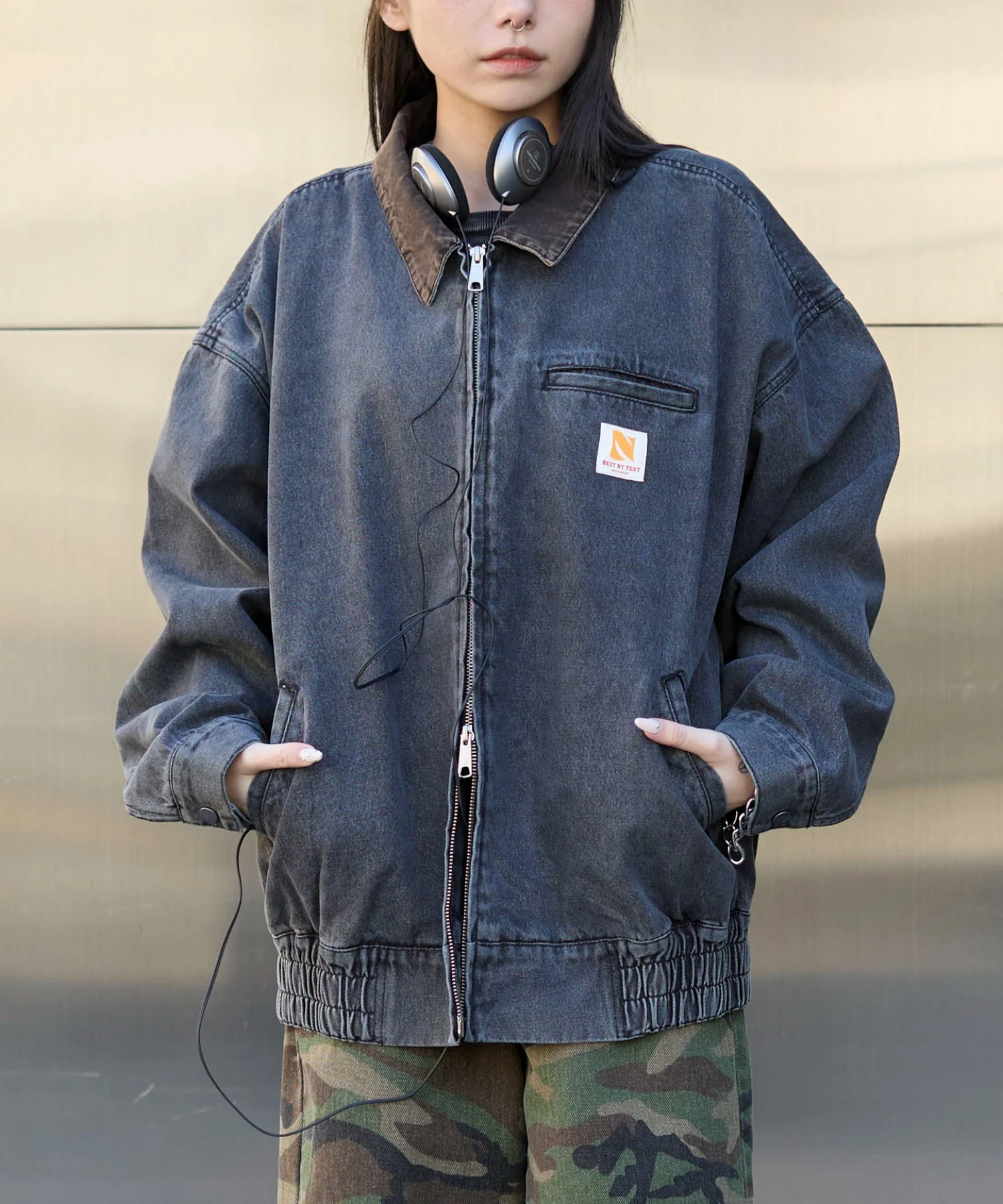 ワーカーズWジップデニムブルゾン - Image 10