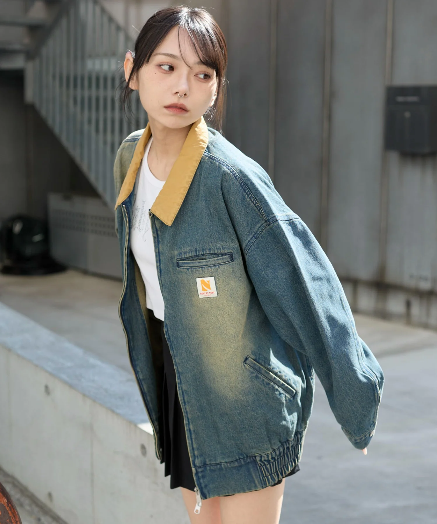 ワーカーズWジップデニムブルゾン - Image 17