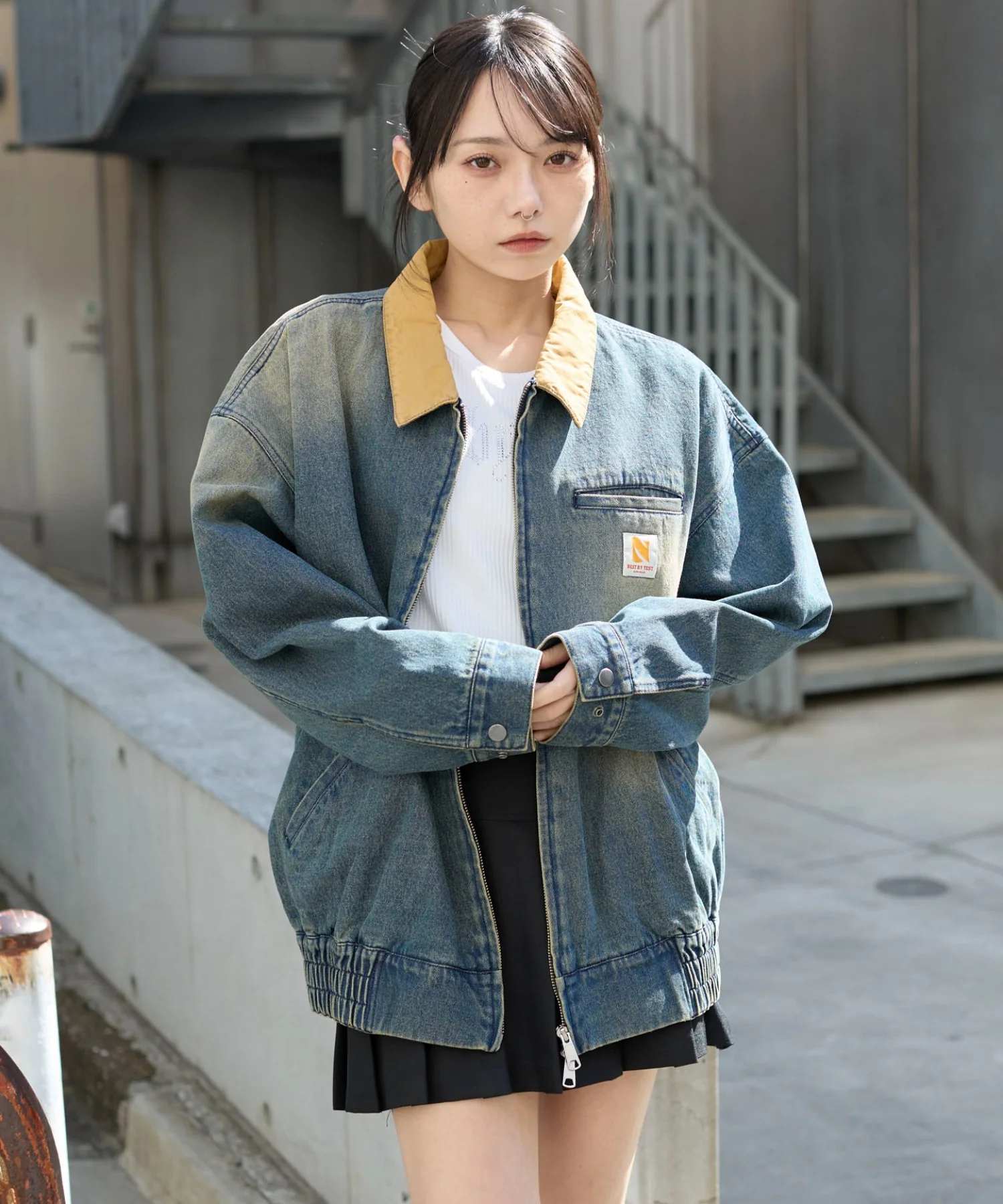 ワーカーズWジップデニムブルゾン - Image 18