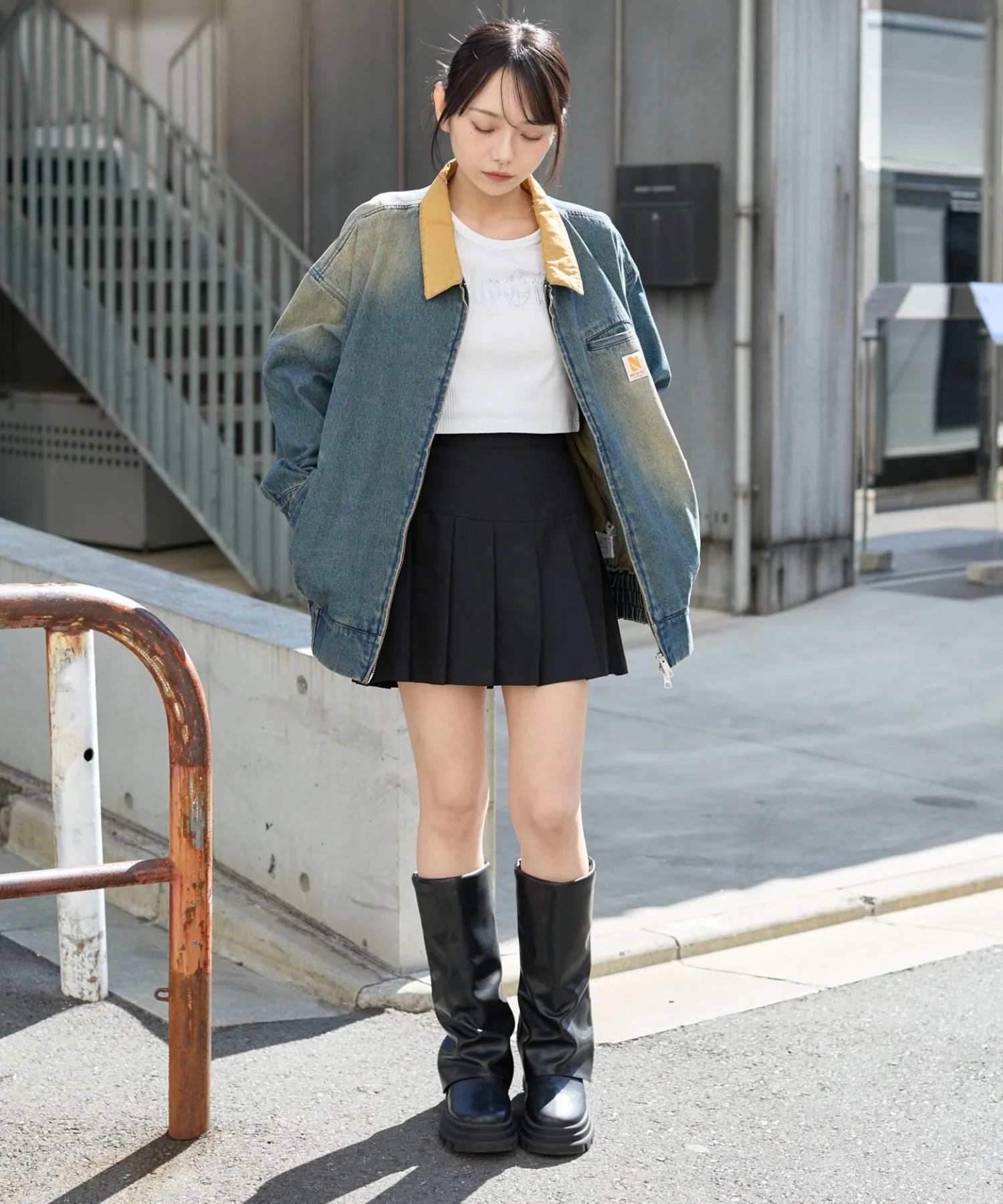 ワーカーズWジップデニムブルゾン - Image 19