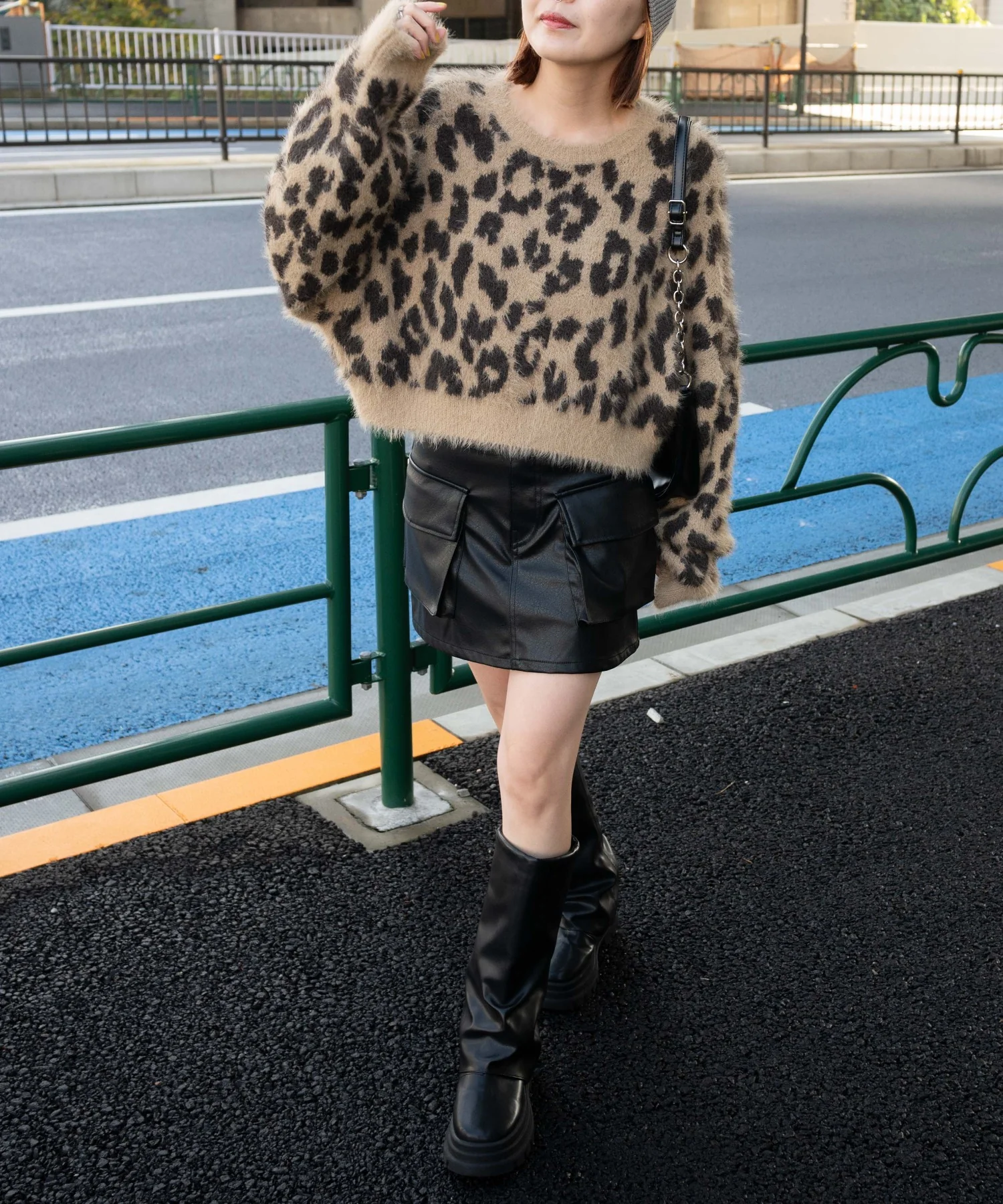 ヴィンテージライクPUカーゴミニスカート - Image 15